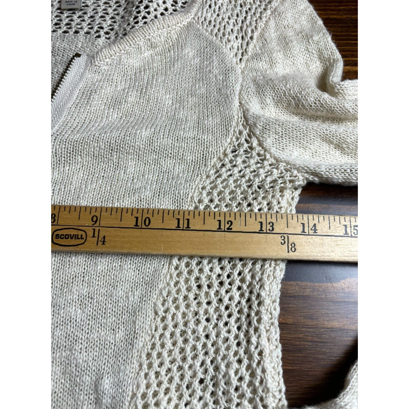 Lucky Brand Lucky Brand Sweater Shirt Cardigan Women XS Ivory Cream Linen Blend Full Zip Regular Size XS / US 0-2 / IT 36-38 - 6 Thumbnail