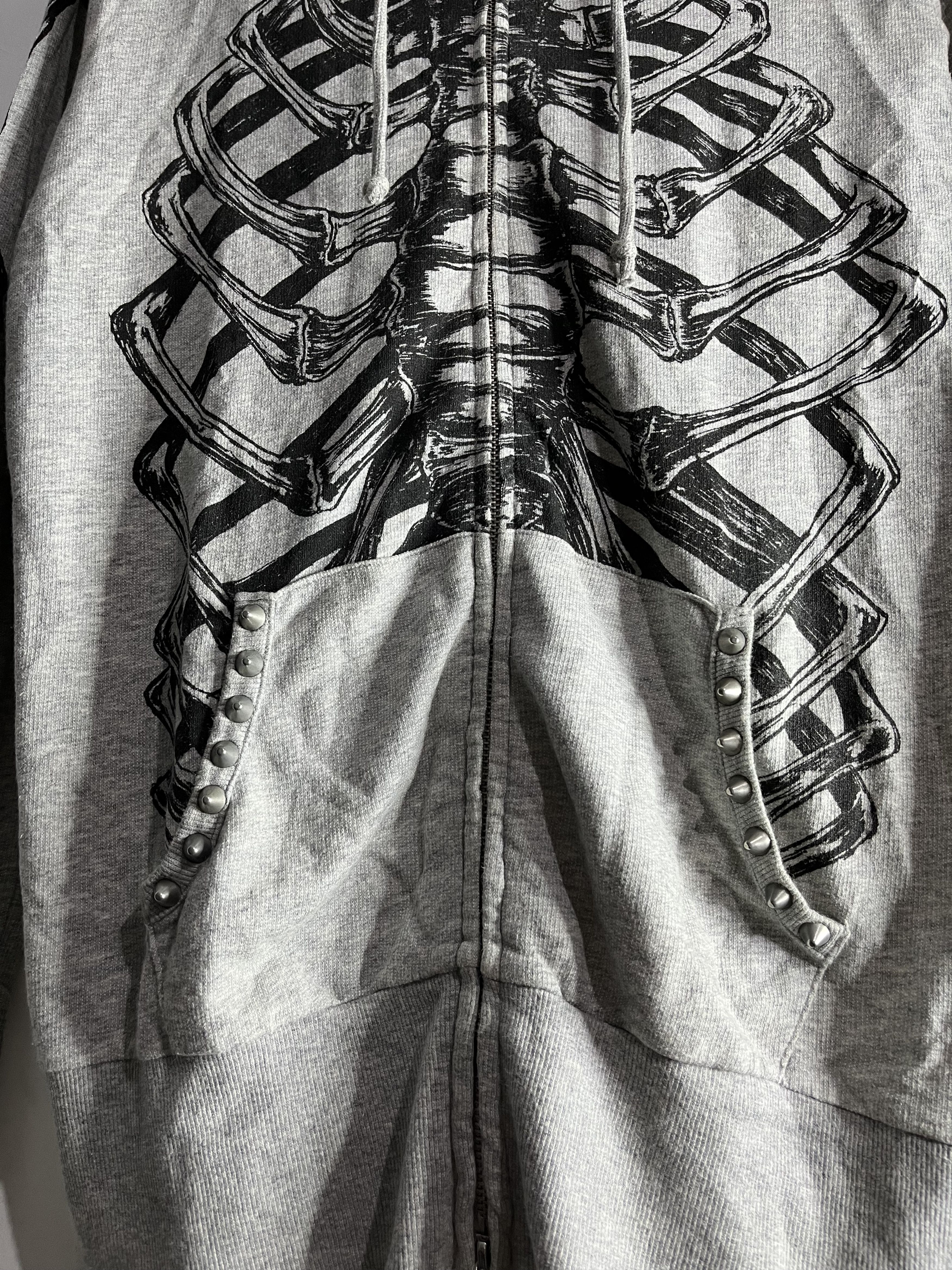 Le Grande Bleu (L.G.B.) Crazy glad news skeleton hoodie Size US L / EU 52-54 / 3 - 4 Thumbnail