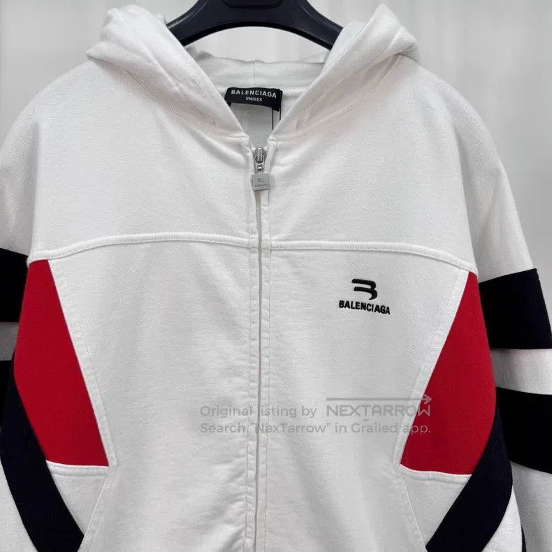Balenciaga Balenciaga Double Hook Embroidered Letter Zip-Up Jacket Size US L / EU 52-54 / 3 - 3 Thumbnail