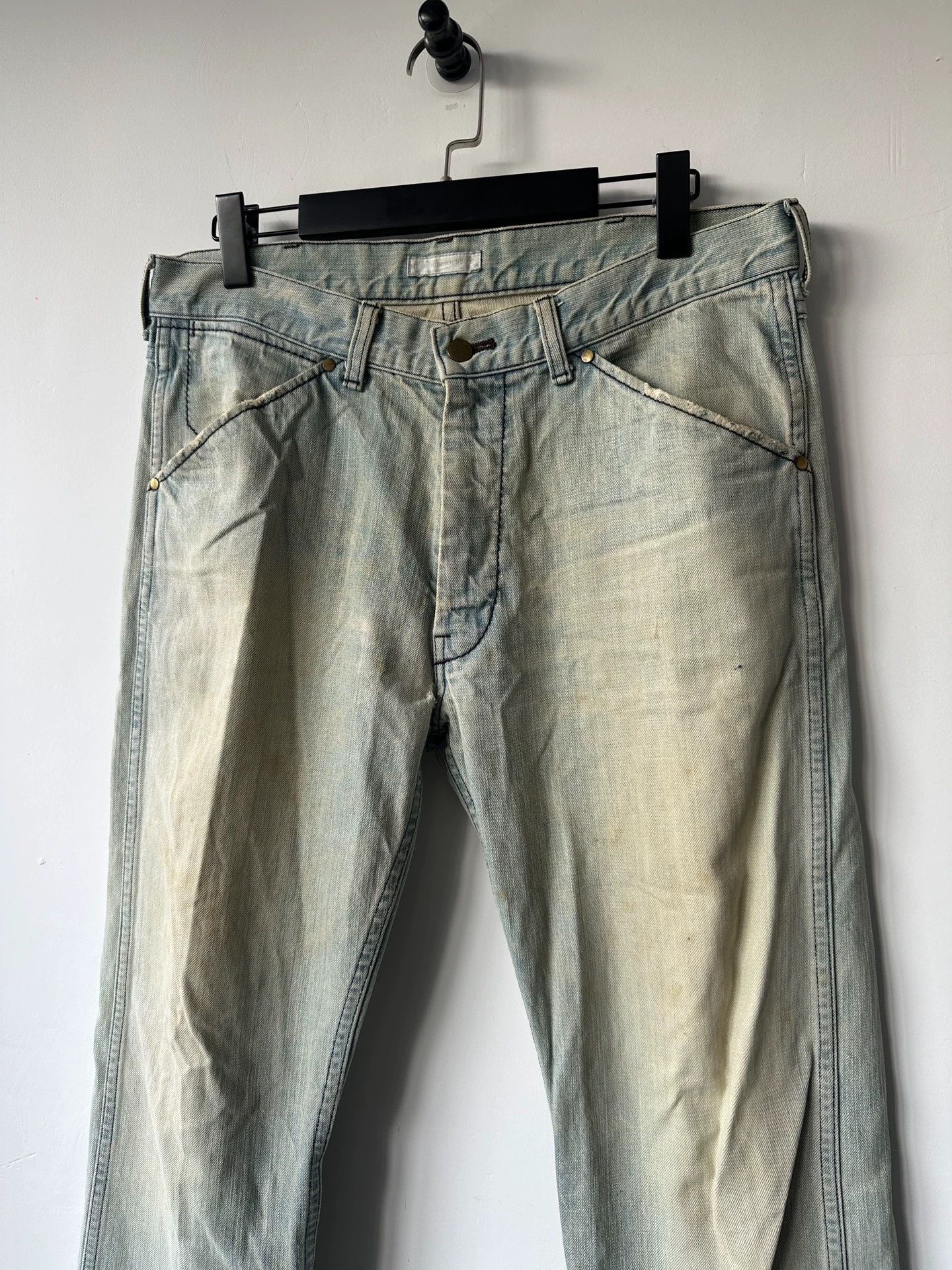 Number (N)ine (n)ine 02ss mud-dyed indigo jeans size 2 Size US 32 / EU 48 - 2 Thumbnail
