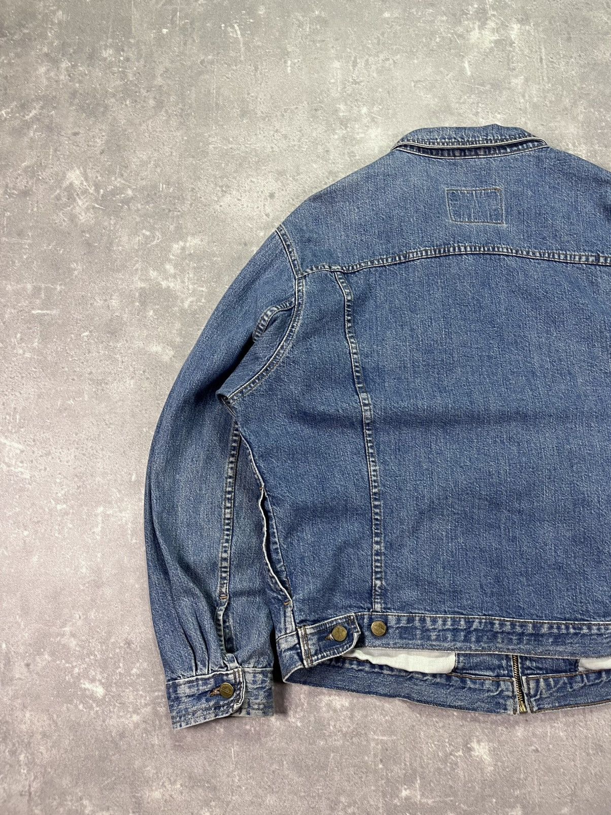 Marithe + Francois Girbaud 90s Marithe Francois Girbaud Denim Zip Trucker Jacket XL Size US XL / EU 56 / 4 - 11 Thumbnail
