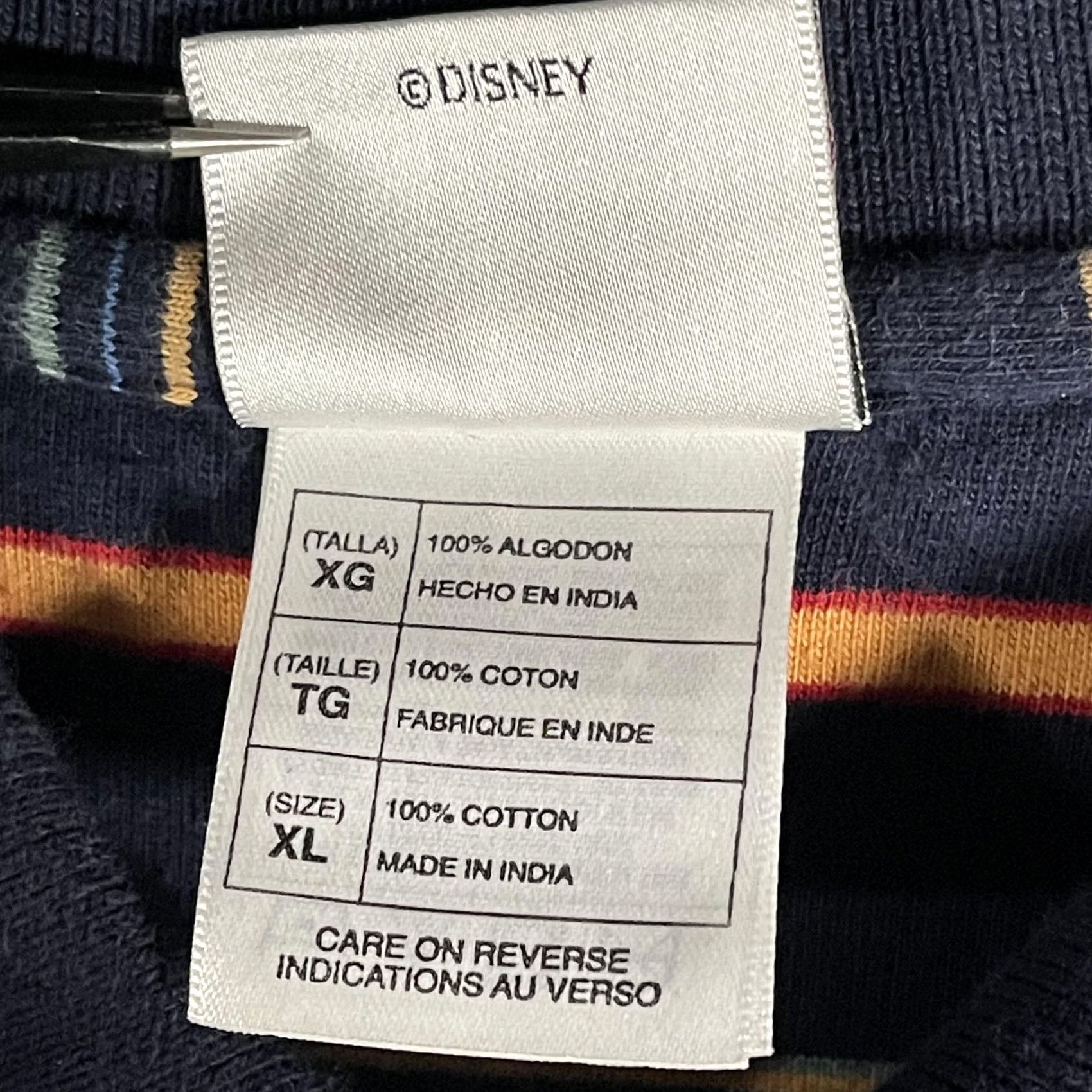 Disney The Disney Store Polo Shirt Mens XL Blue Striped Mickey Mouse Embroidered Casual Size US XL / EU 56 / 4 - 6 Thumbnail
