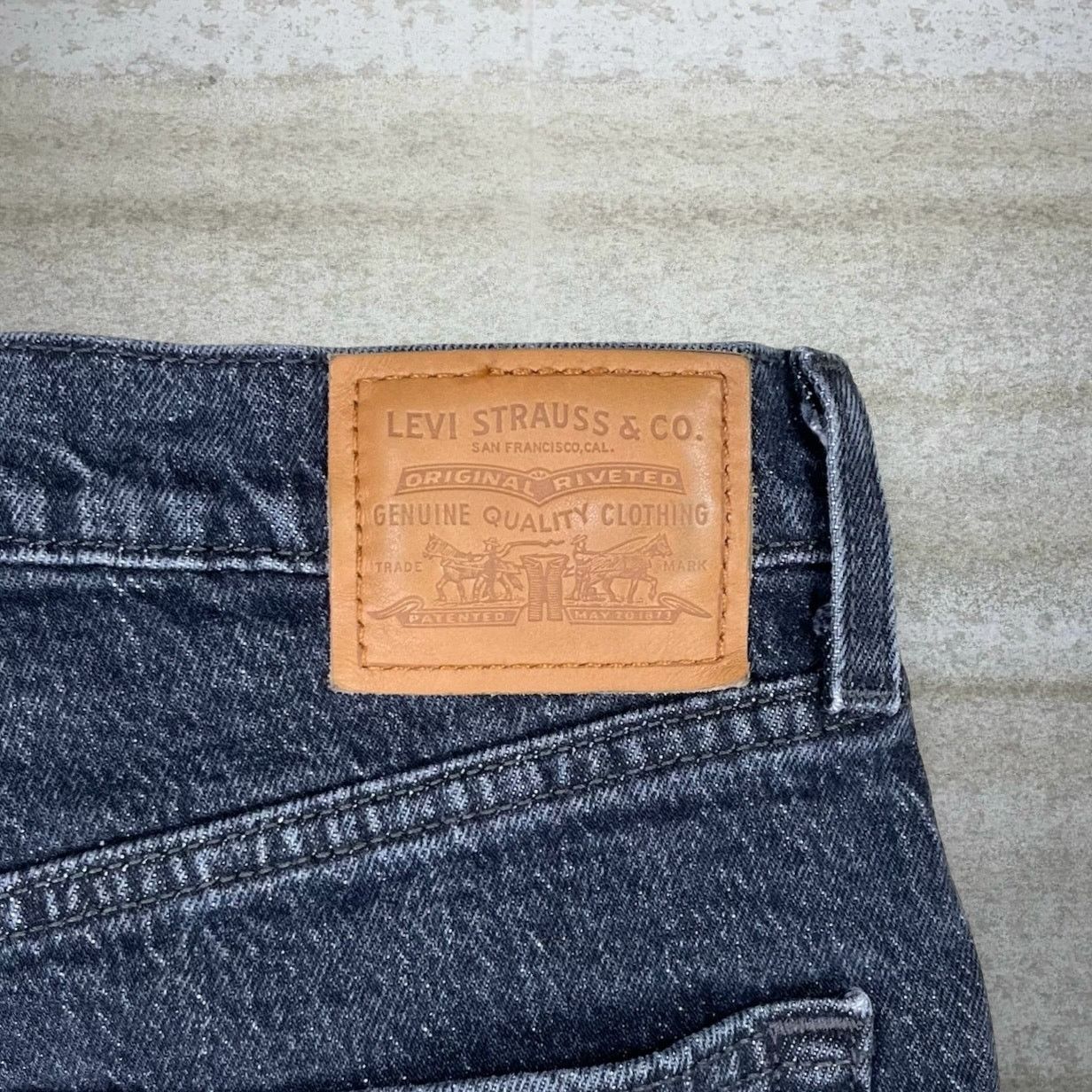 Levi's Vintage Y2K Levis Big E Jeans 501 29x30 Straight Black Wash Size 29" - 4 Thumbnail
