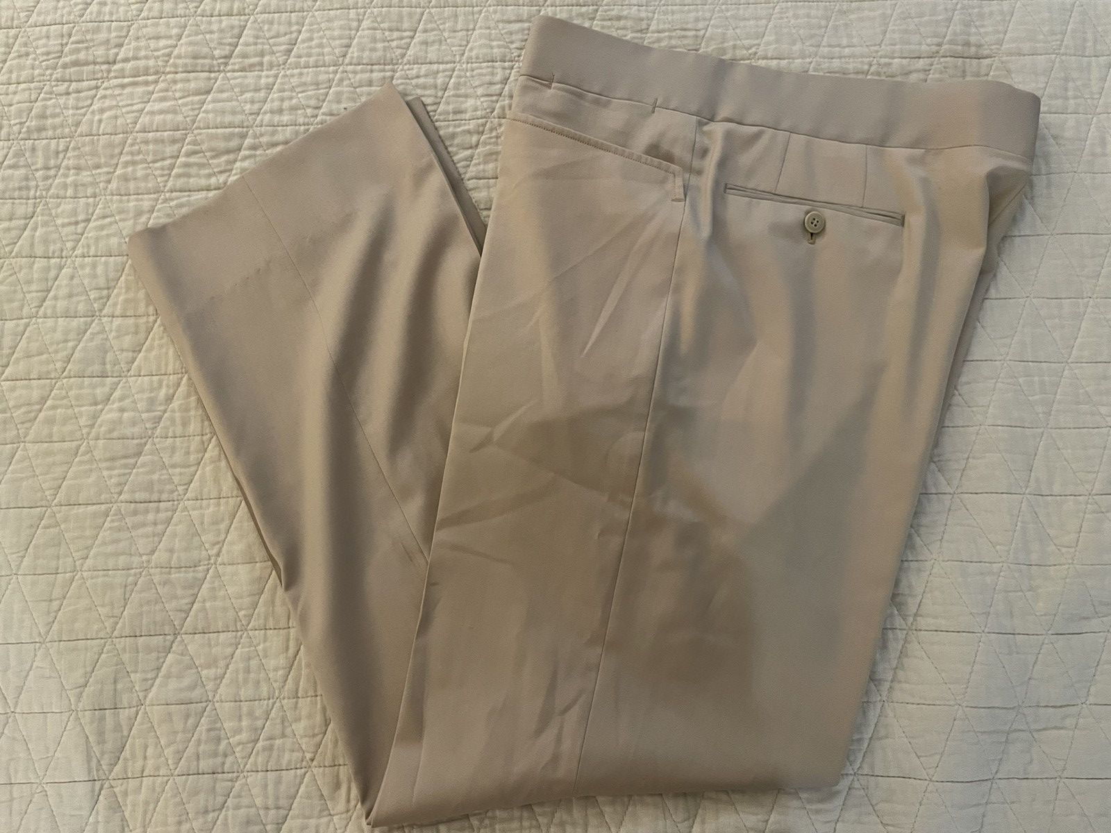 Brioni Flat Front Western Pocket Tropical Weight Wool Trouser Size 38R - 3 Thumbnail