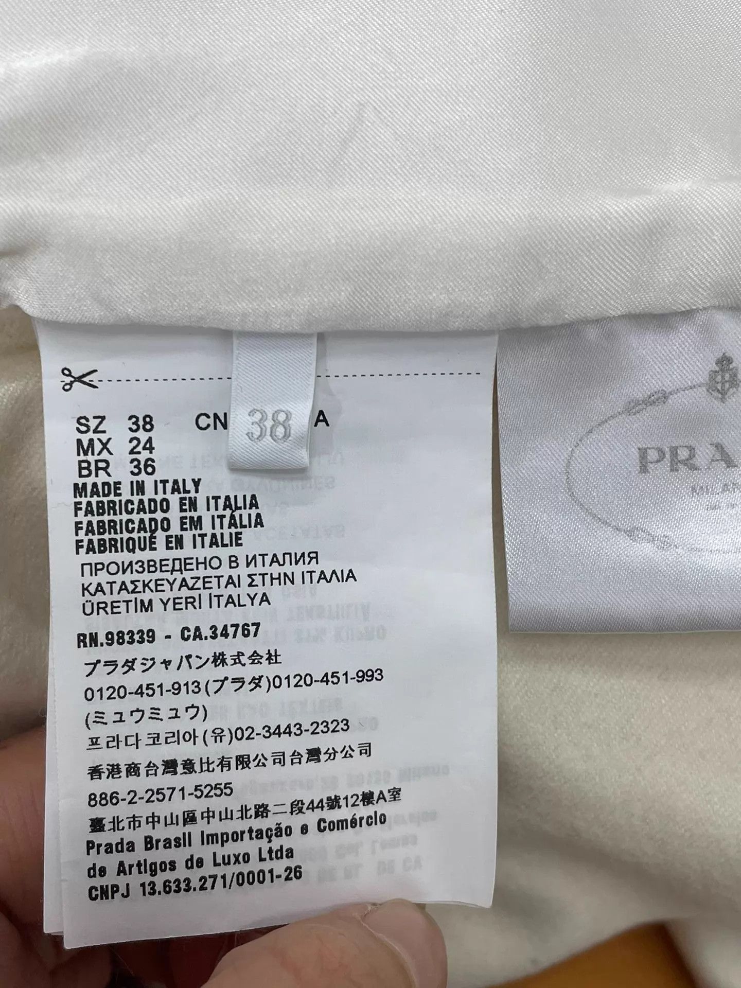 Prada Prada Women's Ivory Cashmere Overcoat 38 Size XS / US 0-2 / IT 36-38 - 5 Thumbnail
