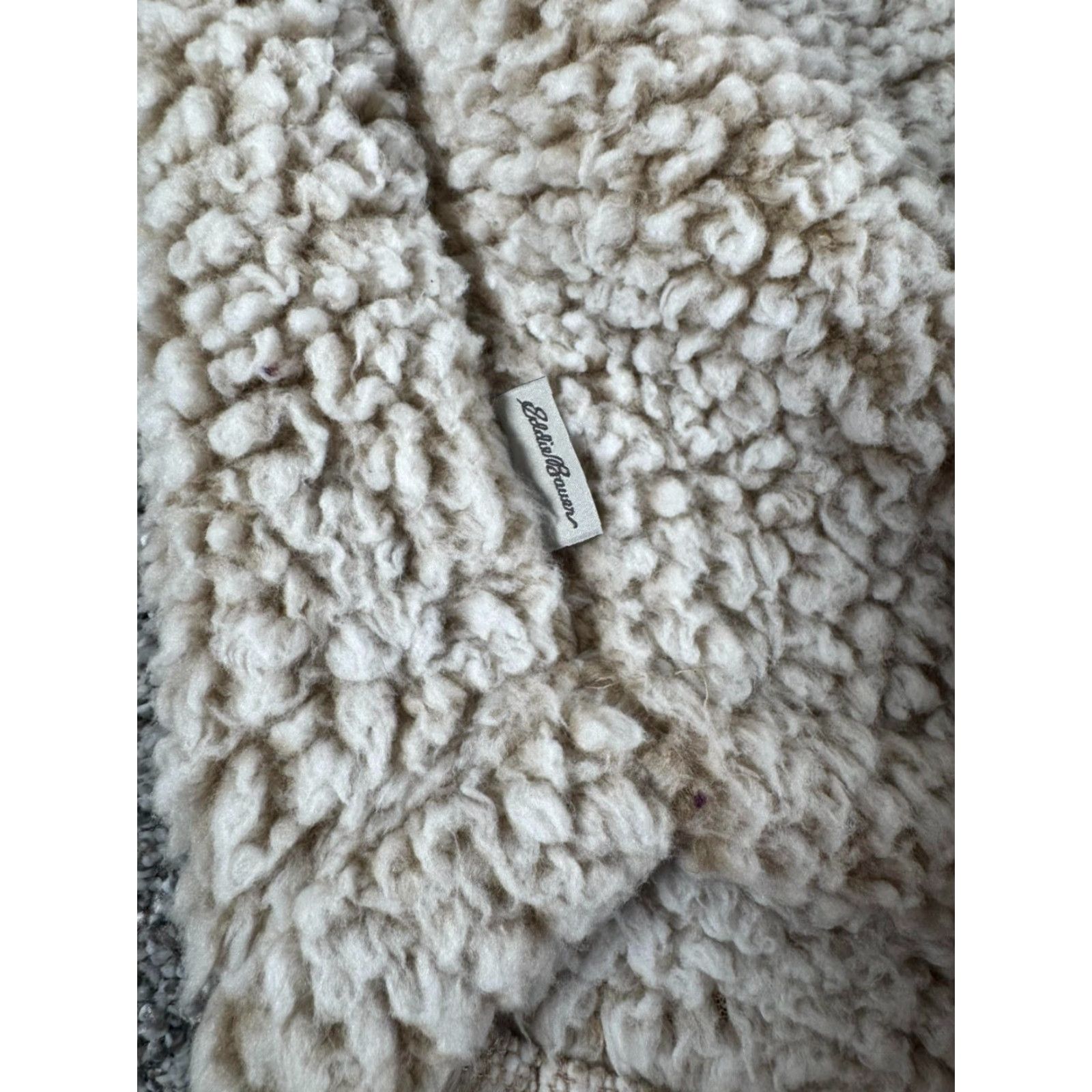 Eddie Bauer VINTAGE Eddie Bauer Sherpa Fleece Sweater Womens Large CabinCore Cozy Warm Pullover Size L / US 10 / IT 46 - 5 Thumbnail