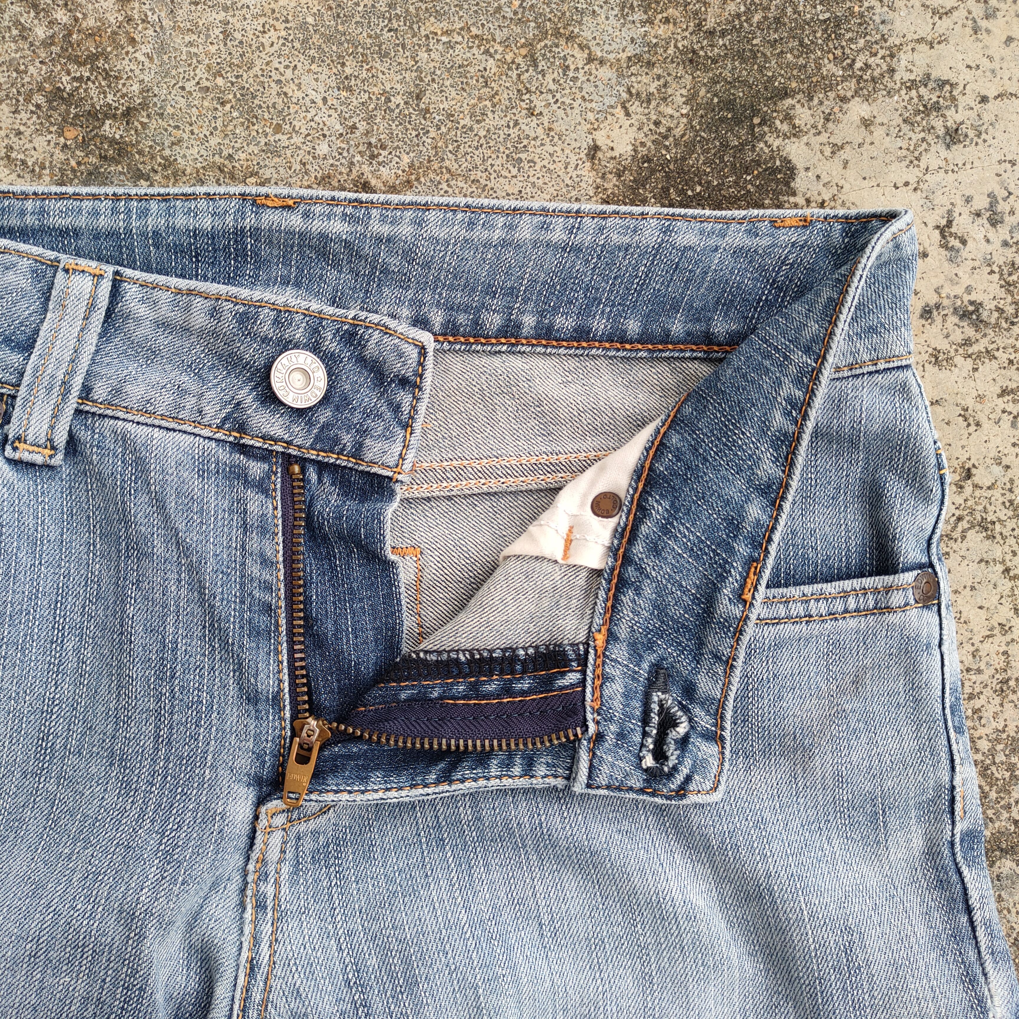 Edwin × Jean × Vintage VINTAGE EDWIN FLARE FADED JEANS DENIM PANTS Size US 30 / EU 46 - 5 Thumbnail