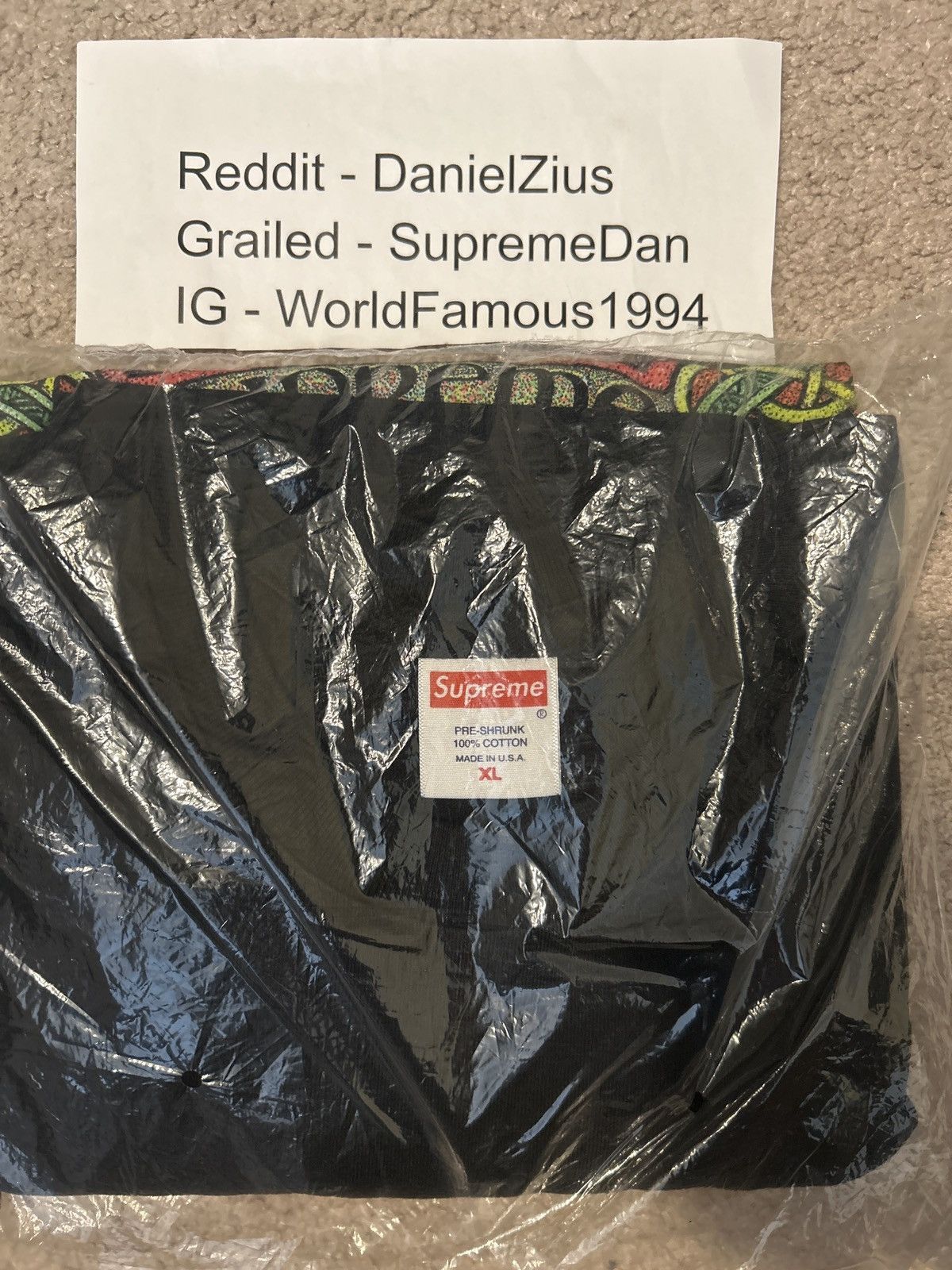 Supreme Supreme Knot Tee 'Black' Size US XL / EU 56 / 4 - 3 Thumbnail