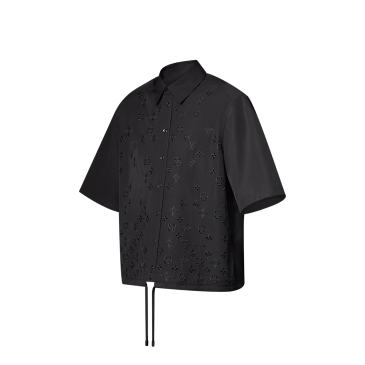 Louis Vuitton Monogram Flowers Embroidered Short-Sleeved Shirt Size US M / EU 48-50 / 2 - 2 Thumbnail