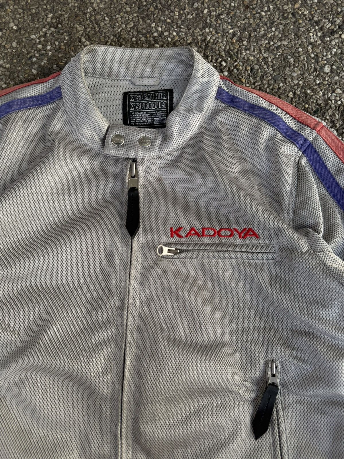 Kadoya 90's Kadoya K's Leather Silver Racing Jacket Size US M / EU 48-50 / 2 - 2 Thumbnail