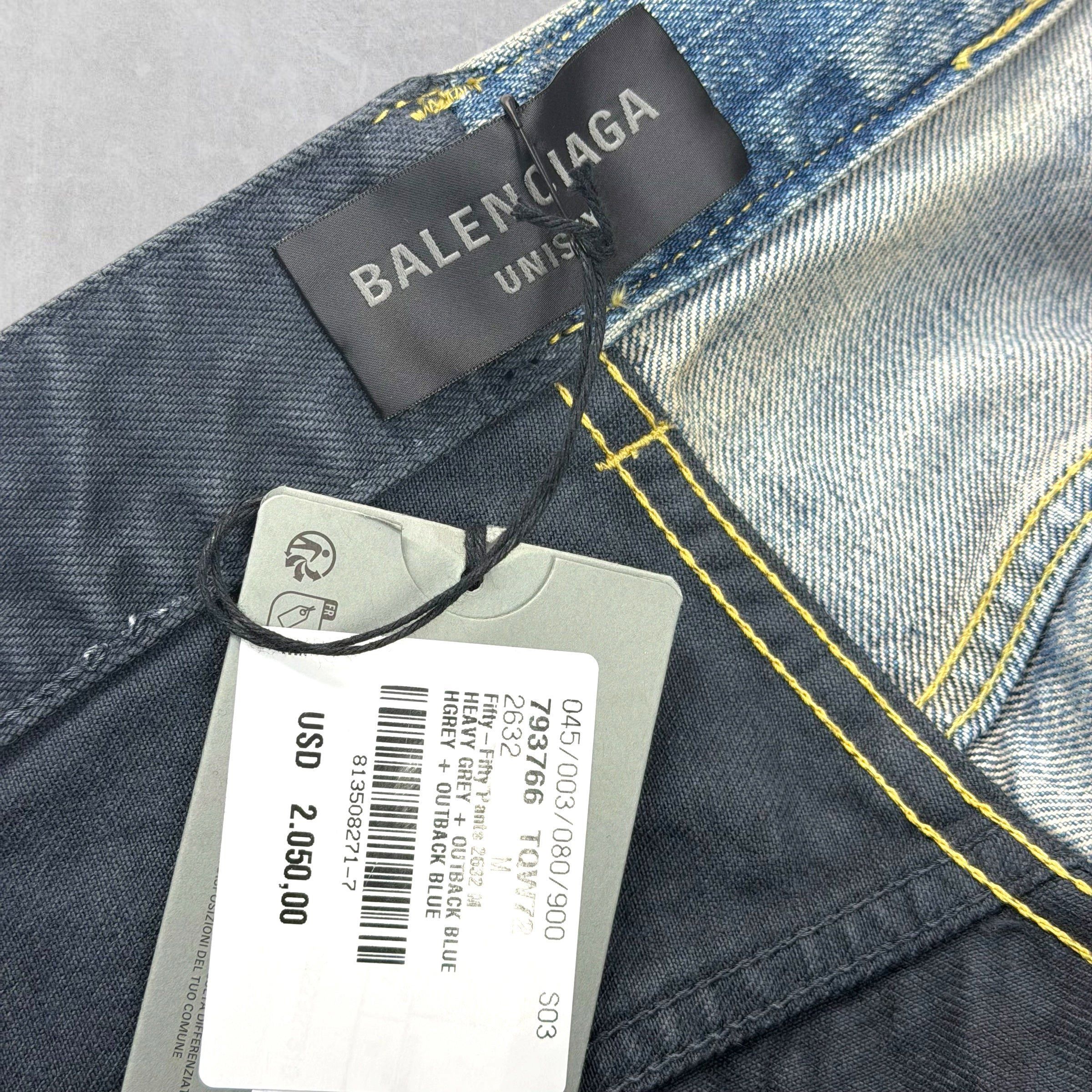 Balenciaga Balenciaga 50/50 Blue Jeans M (34) Size US 38 / EU 54 - 8 Thumbnail