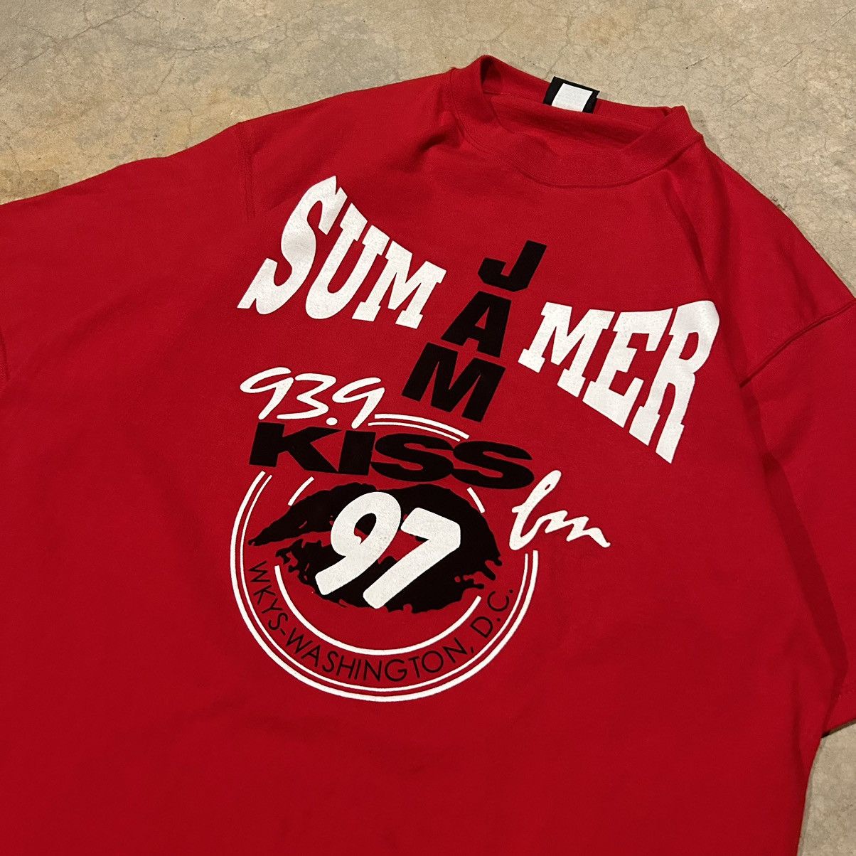 Rap Tees × Vintage Crazy Vintage 1990s Hot 97 Summer Jam Staff Tee Hiphop Rap Size US L / EU 52-54 / 3 - 4 Thumbnail