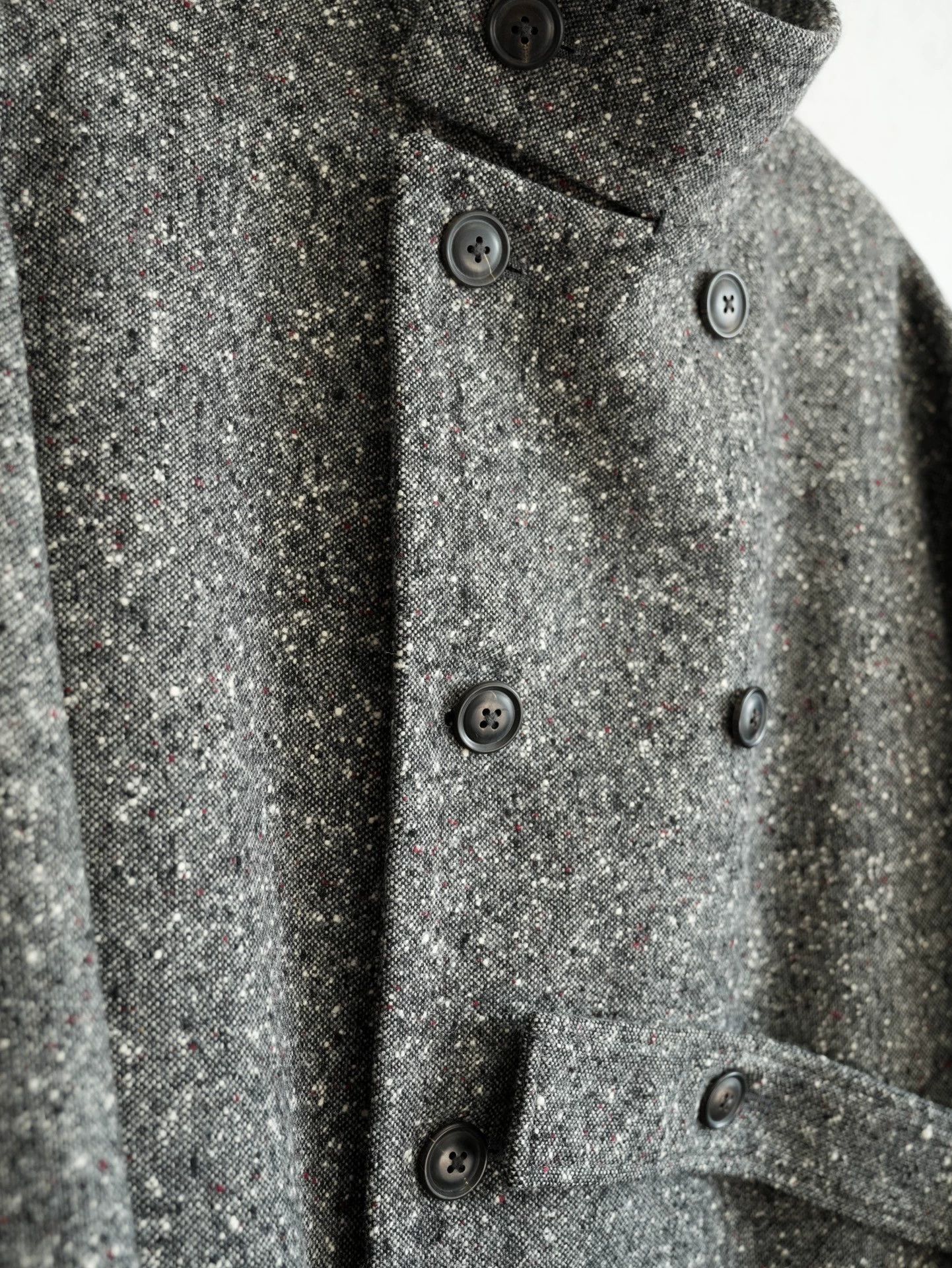 Yohji Yamamoto Yohji Yamamoto 18AW DB Speckled Coat Grey/White Size 2 Size US M / EU 48-50 / 2 - 7 Thumbnail