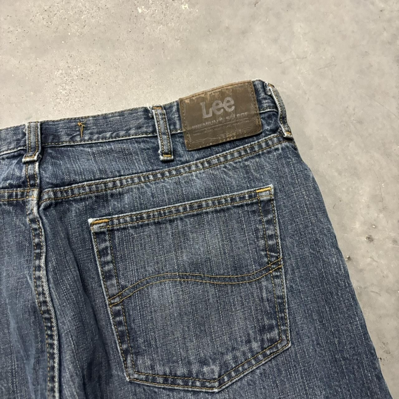 Japanese Brand × Vintage Crazy Vintage Y2K/2000s Grunge Dark Wash Skater Denim Jeans! Size US 36 / EU 52 - 7 Thumbnail
