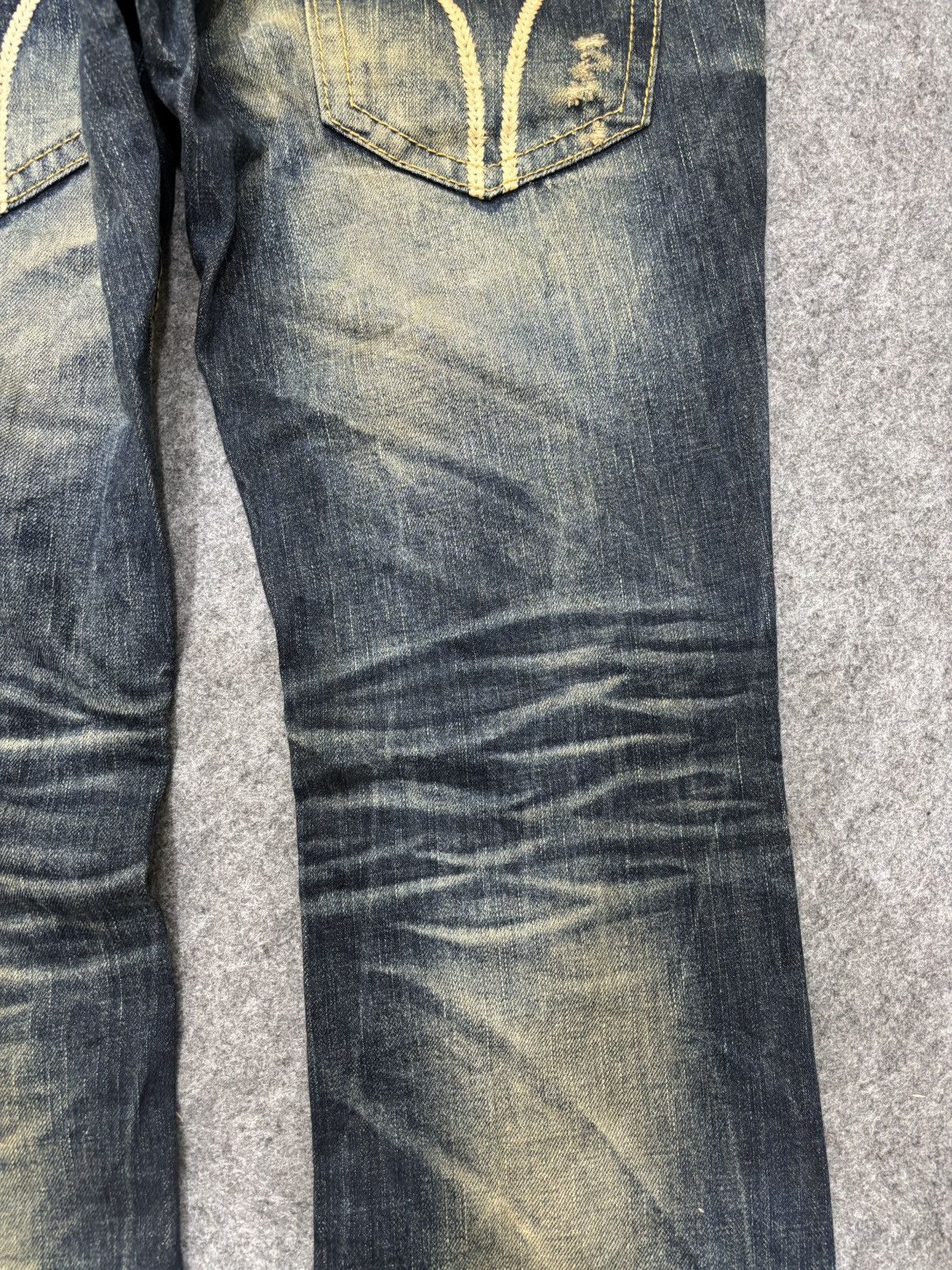 Seditionaries 💥Flare💥Lolita Mud Stone Wash Style Flare Spiky Denim F648 Size US 32 / EU 48 - 15 Thumbnail