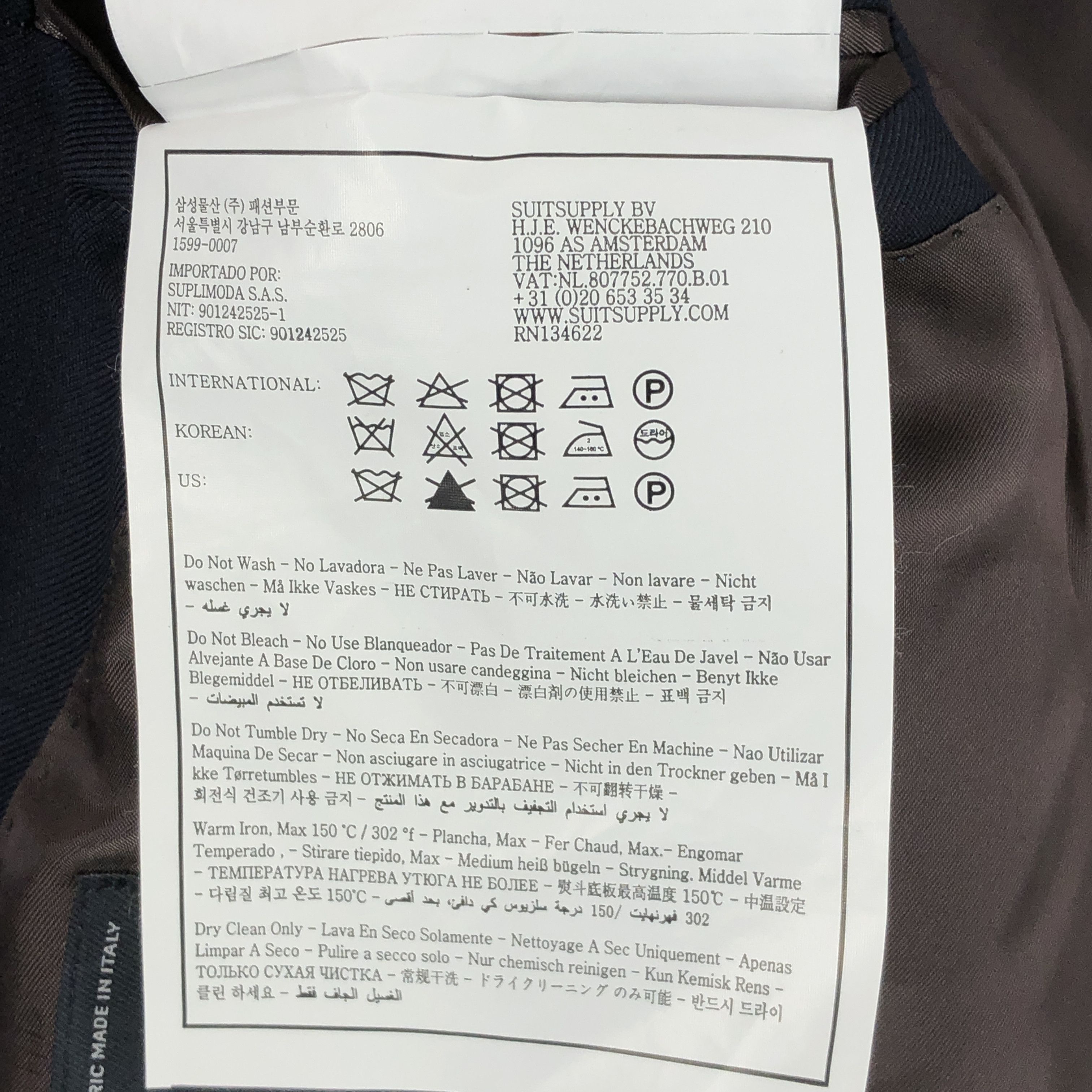 Suitsupply Napoli Single Breasted Wool Blazer Size EU:48; UK:38; US:38R Size 38R - 10 Thumbnail