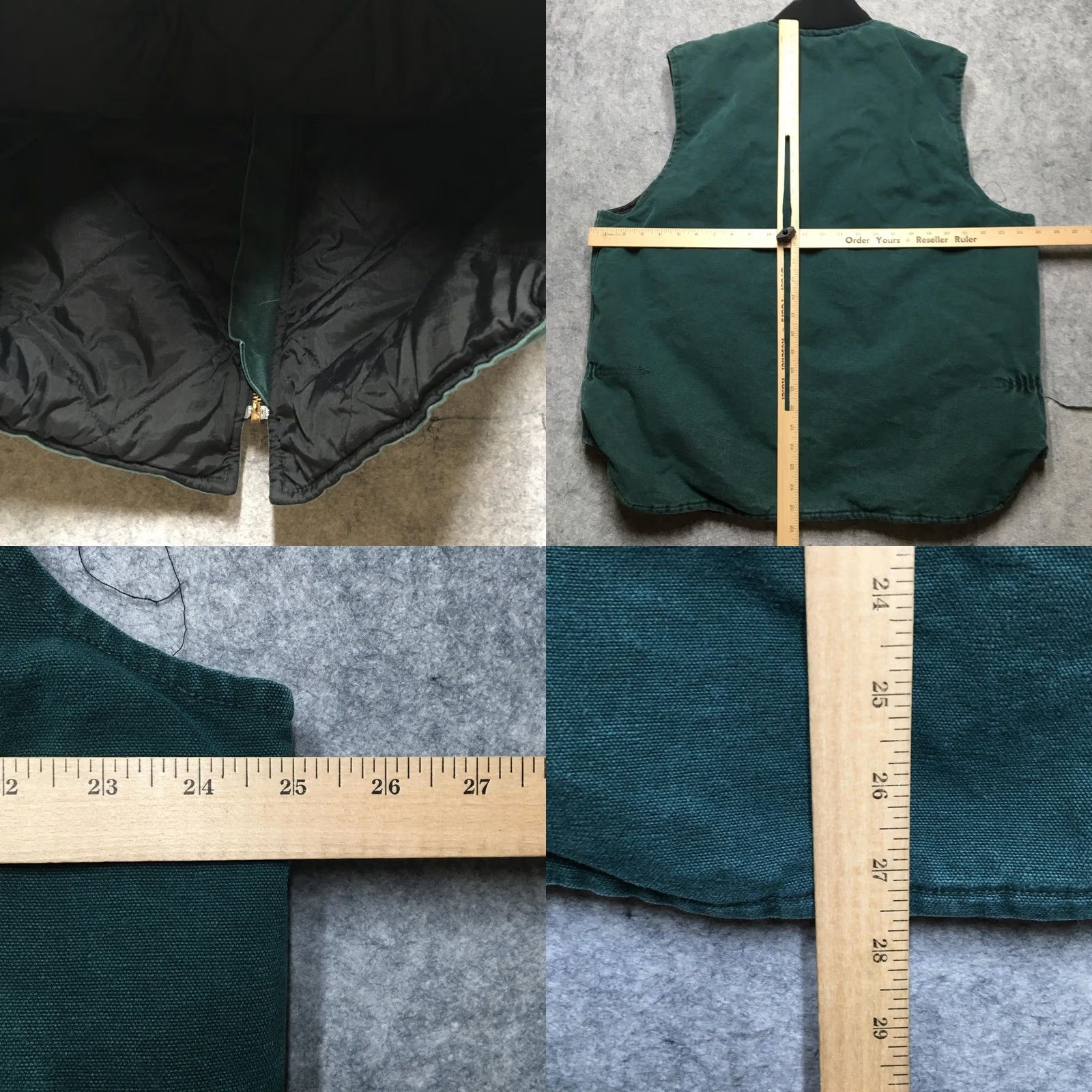 Carhartt VINTAGE Carhartt Vest Mens XL Green Canvas Quilted Insulated Workwear Lined Size US XL / EU 56 / 4 - 8 Thumbnail