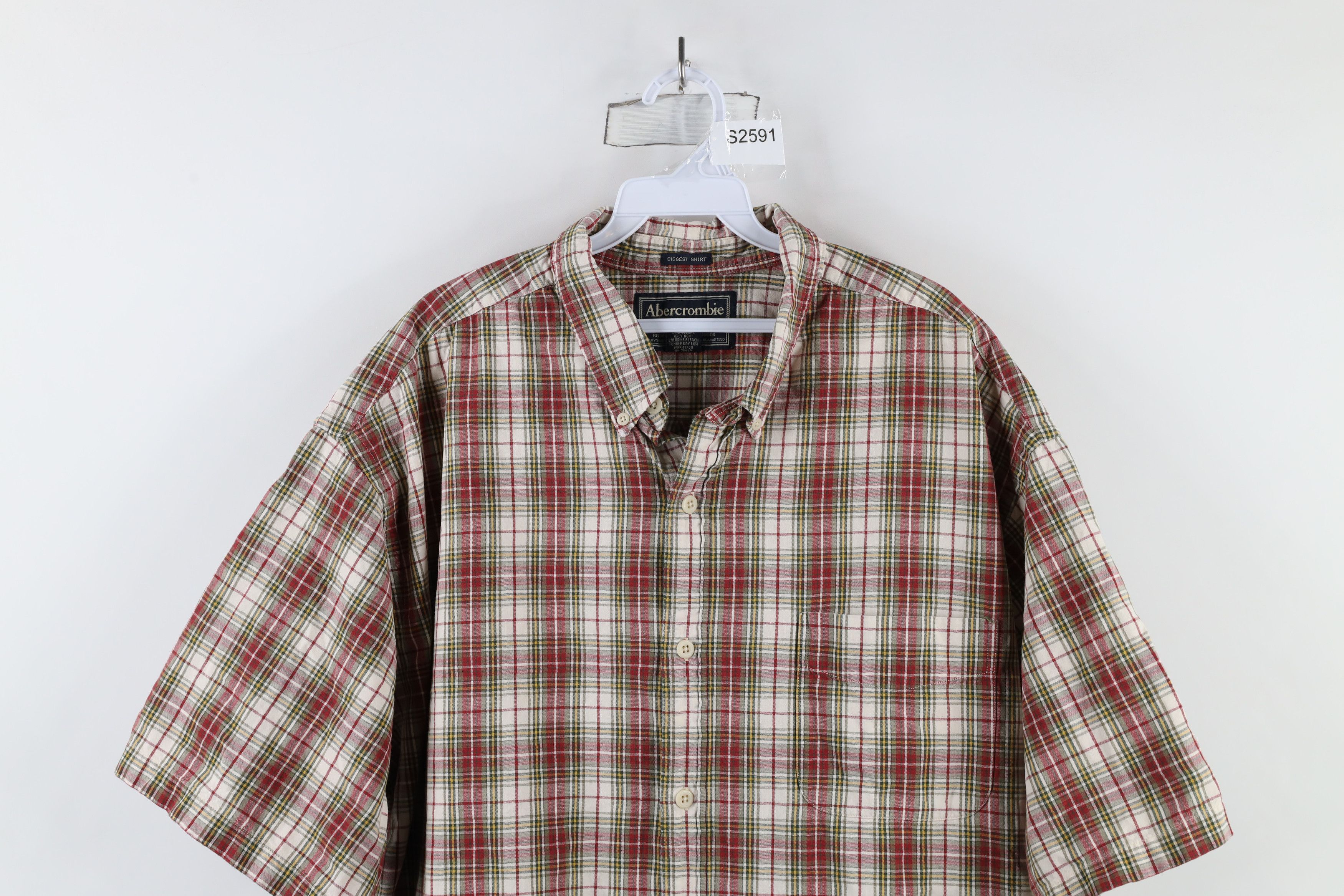 Abercrombie & Fitch × Vintage Vintage 90s Abercrombie & Fitch Biggest Shirt Button Shirt Size US XL / EU 56 / 4 - 2 Thumbnail