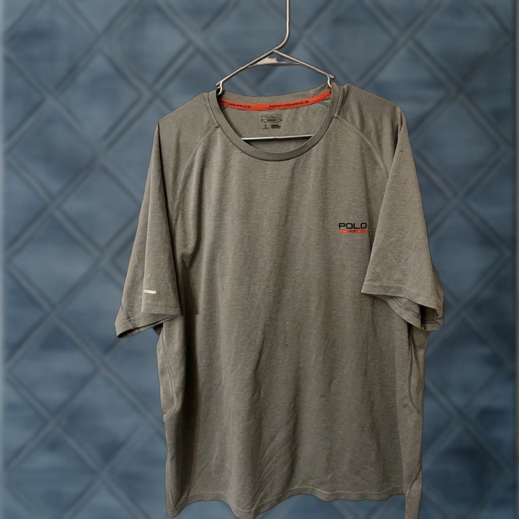 Polo Ralph Lauren Ralph Lauren Sport Polo Shirt Men 1XB Gray Big & Tall Short Sleeve Cotton Polyester Spandex Activewear Golf Tennis Walking Size US XL / EU 56 / 4 - 1 Thumbnail