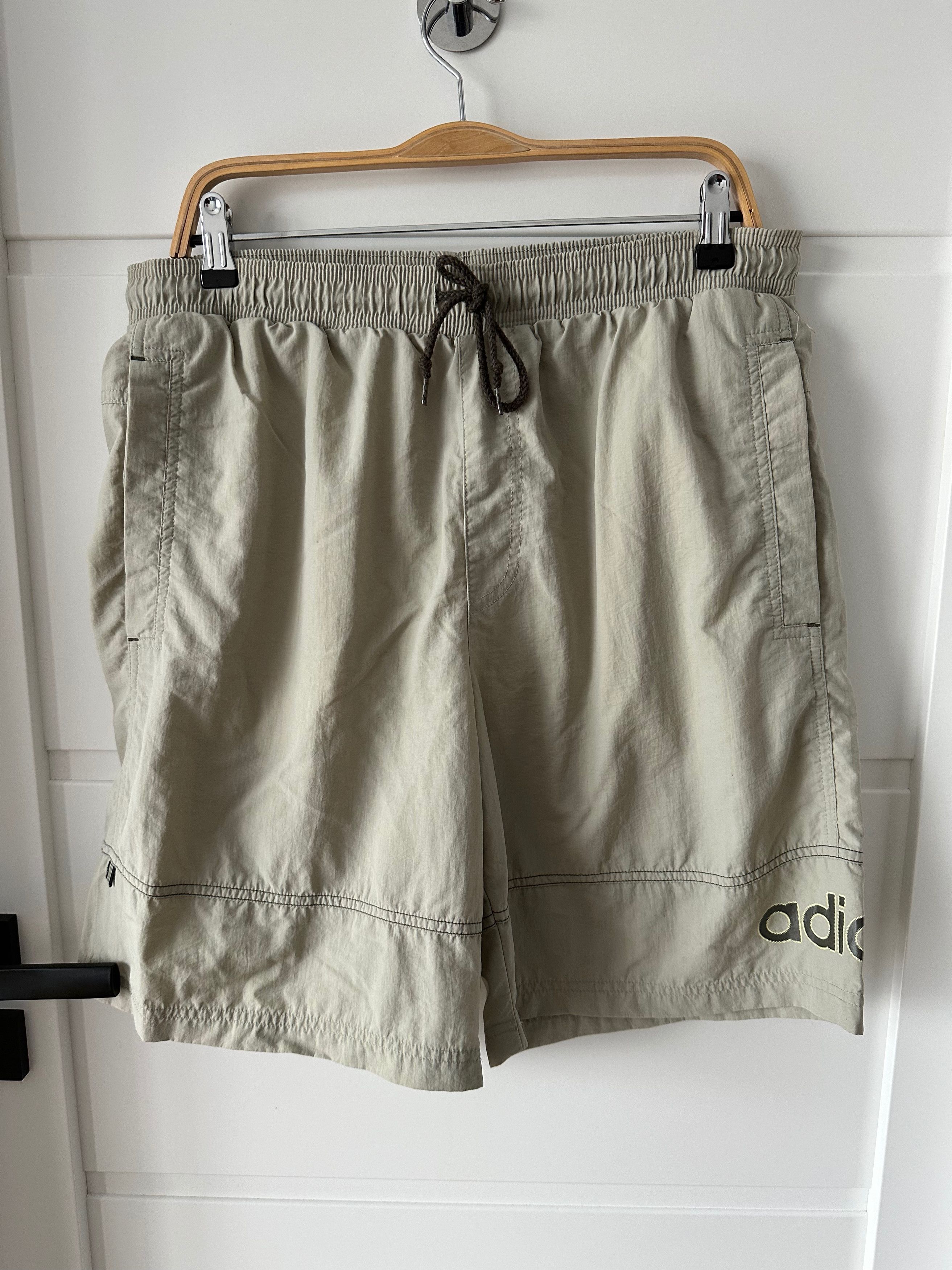 Adidas 00's Adidas swim shorts nylon vintage big logo Size US 32 / EU 48 - 1 Thumbnail