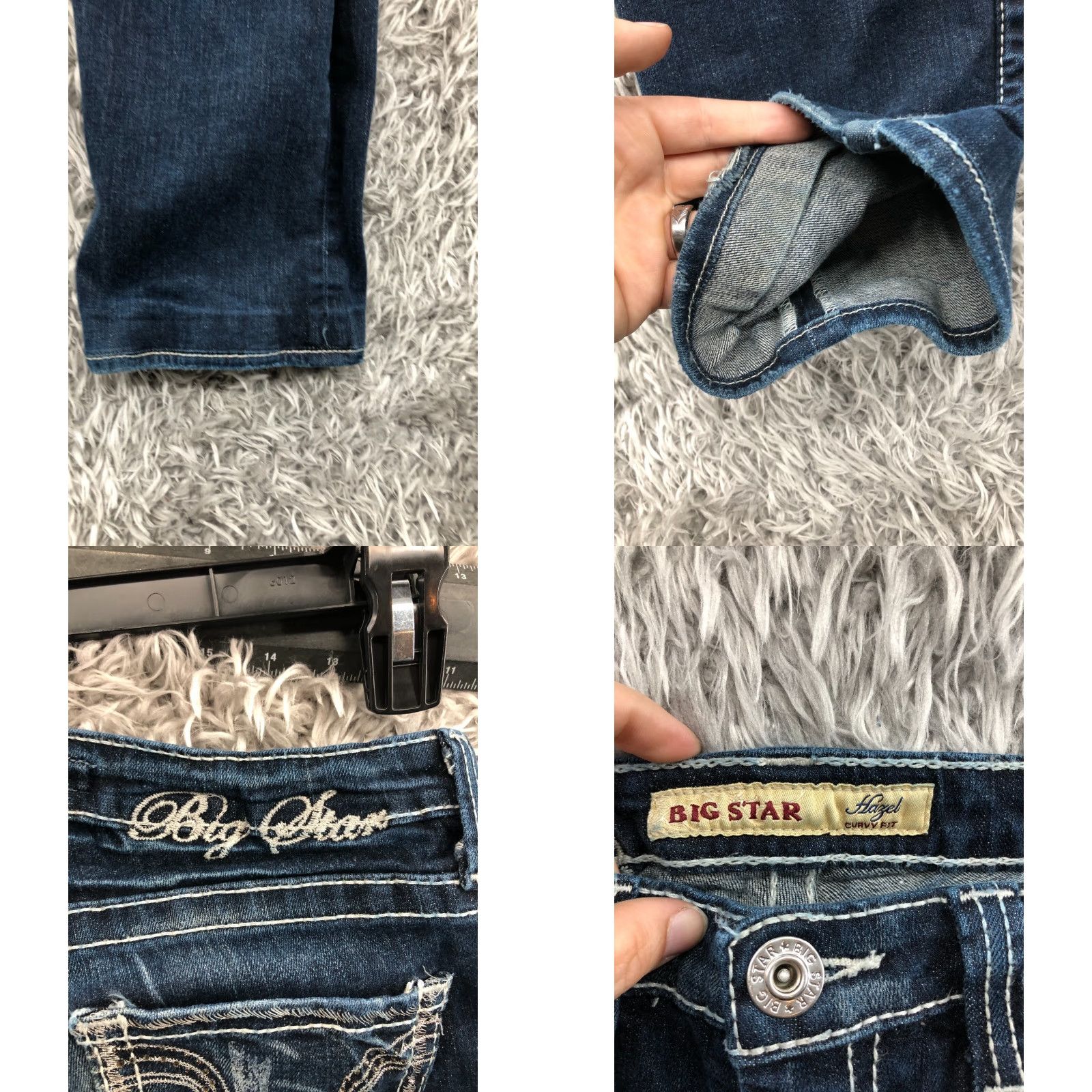 Vintage BIG STAR Jeans Bootcut Women Medium Blue 26 Size 27 Waist Curvy Fit Hazel? Size 26" / US 2 / IT 38 - 8 Thumbnail