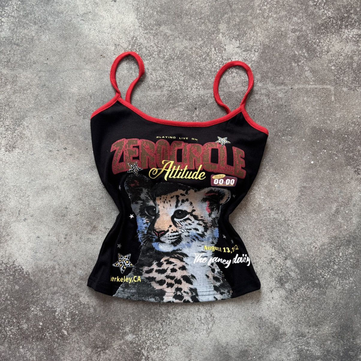 Hysteric Glamour Amazing Y2K Guitar Printed Grunge Sexy Tank Top