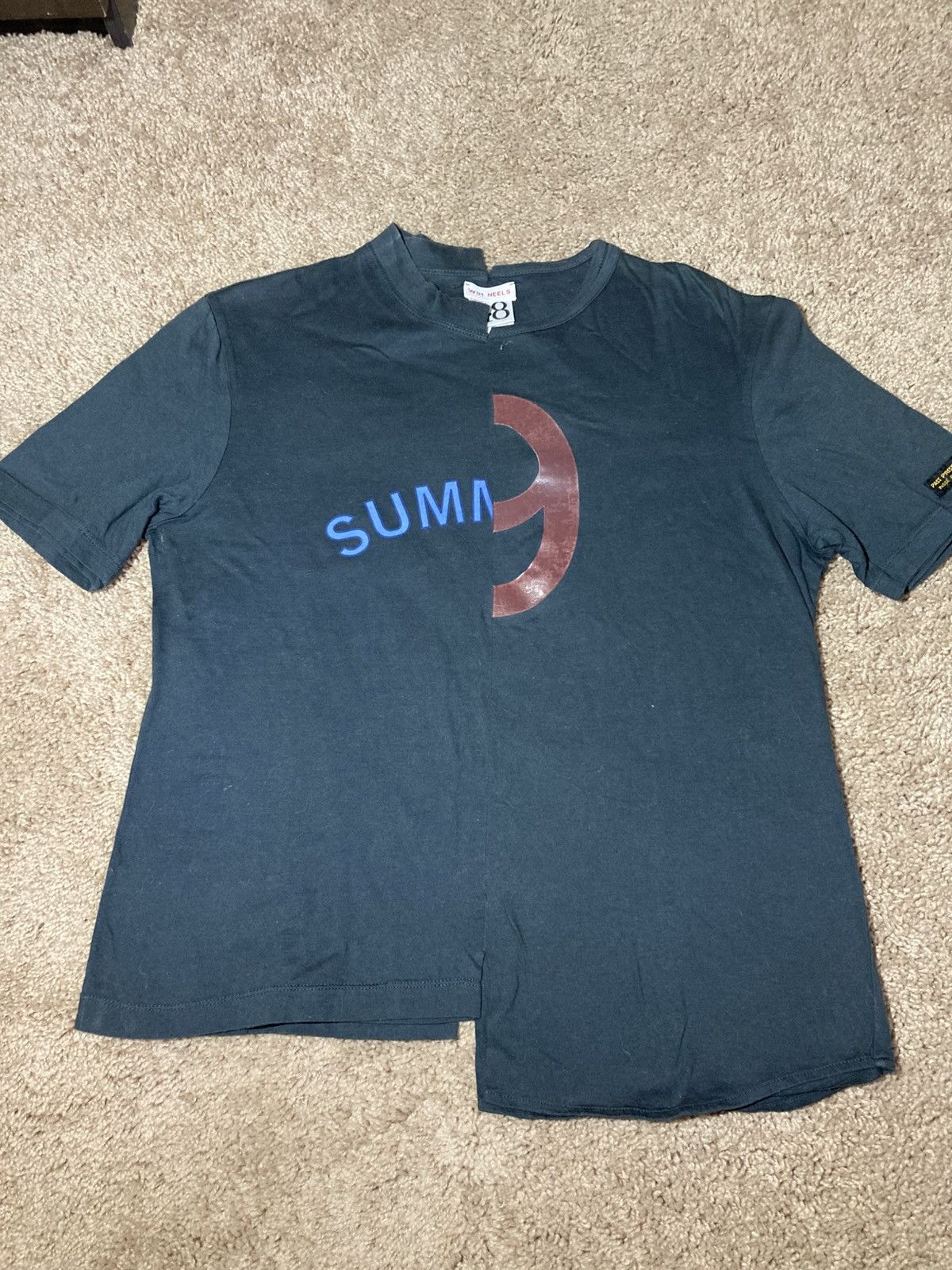 Wim Neels SS98 Wim Neels Split Tee Antwerp 6 Belgian 90s 1998 Cut 48 Size US M / EU 48-50 / 2 - 2 Thumbnail