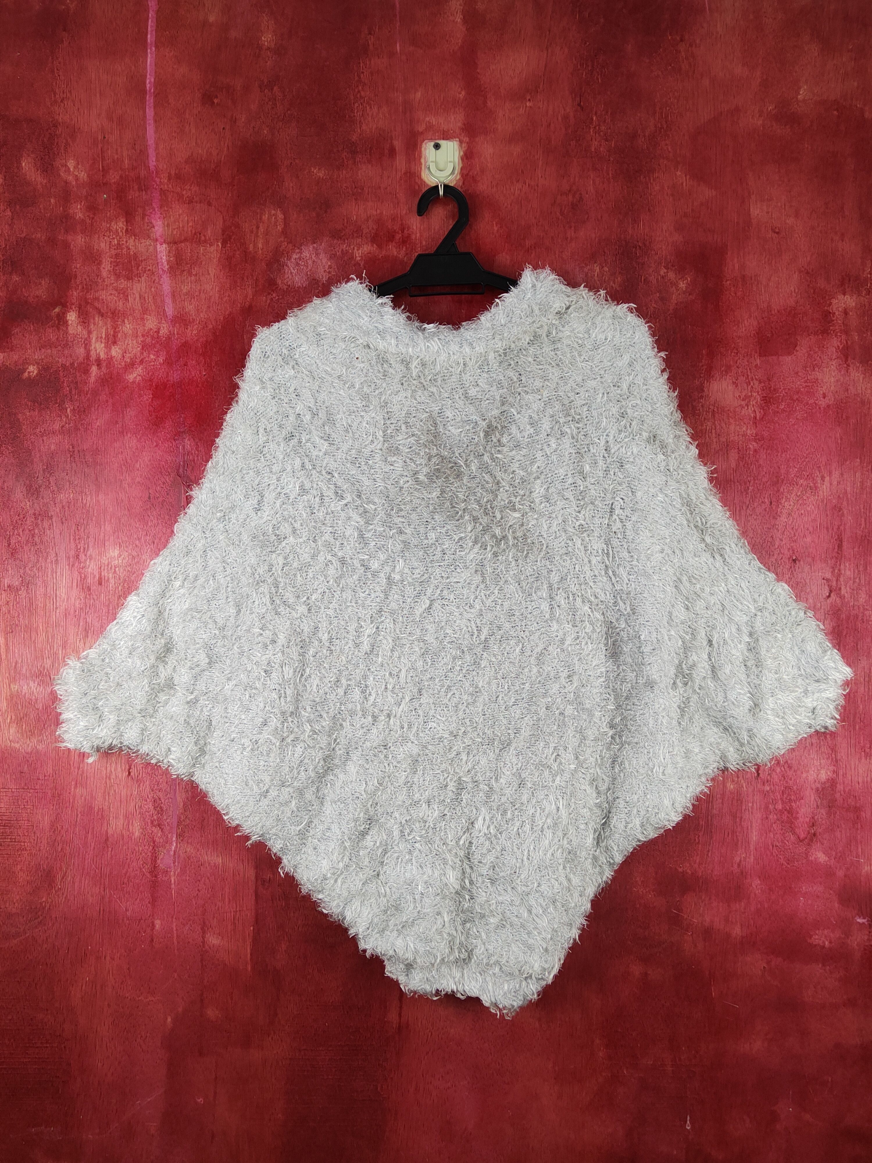 Homespun Knitwear × Japanese Brand × Vintage Shiloh Light Blue Shag Shaggy Fur Mohair Knitwear #S1922 Size US M / EU 48-50 / 2 - 7 Thumbnail