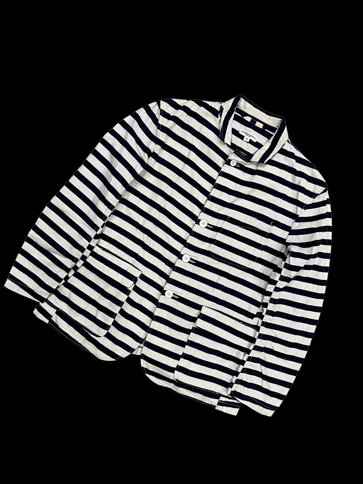 Engineered Garments Engineered Garments Prisoner Stripe 3 Pocket Chore Jacket Size US S / EU 44-46 / 1 - 3 Thumbnail