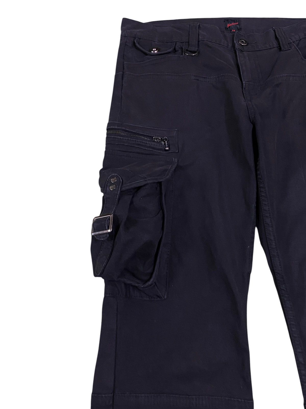 14th Addiction Vintage Japanese Brand JackRose Tactical Flared Pants 1990s Size US 33 - 3 Thumbnail