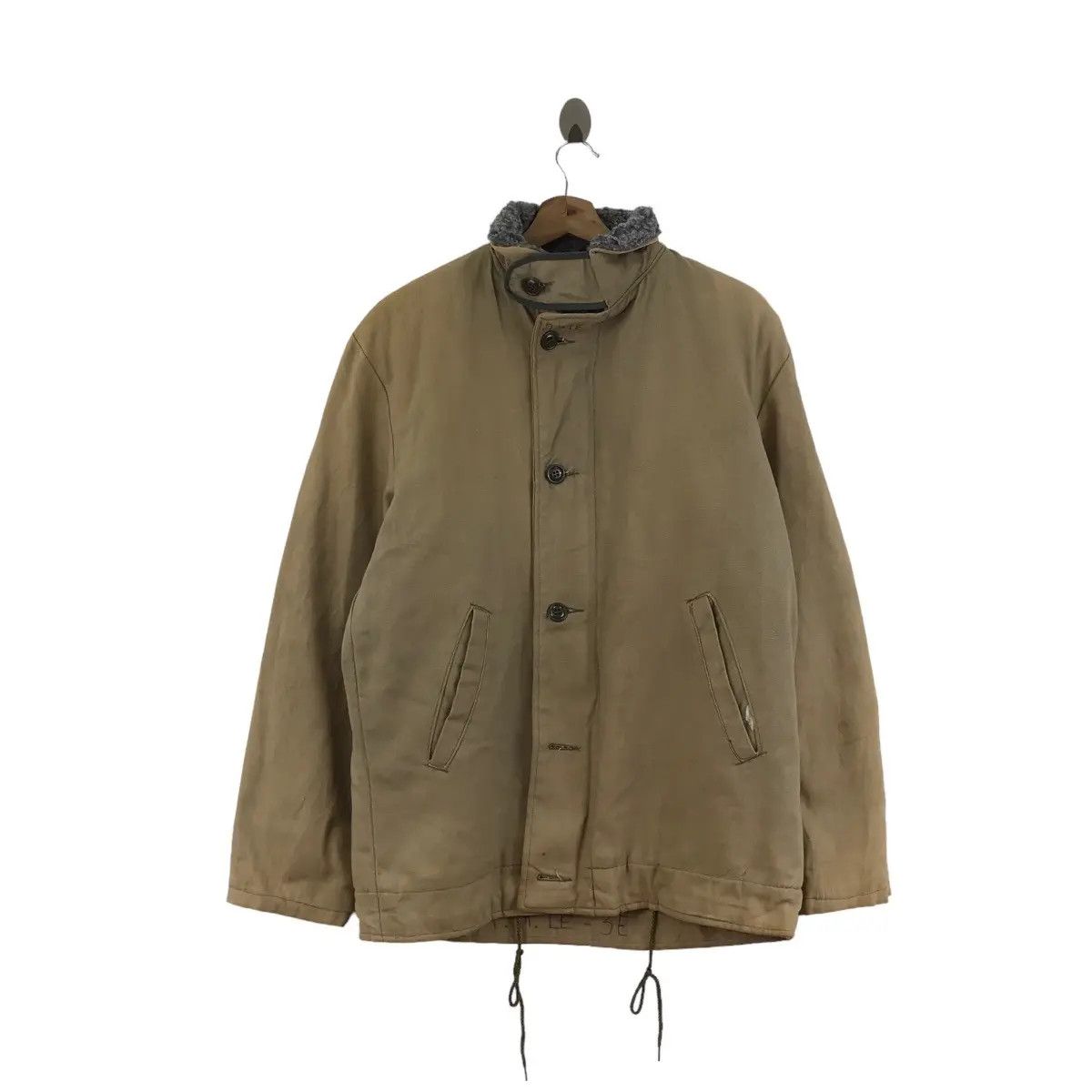 Vintage Vintage 80’ MILITARY ARMY Natural Sun Faded Distress Parka Size US L / EU 52-54 / 3 - 1 Thumbnail