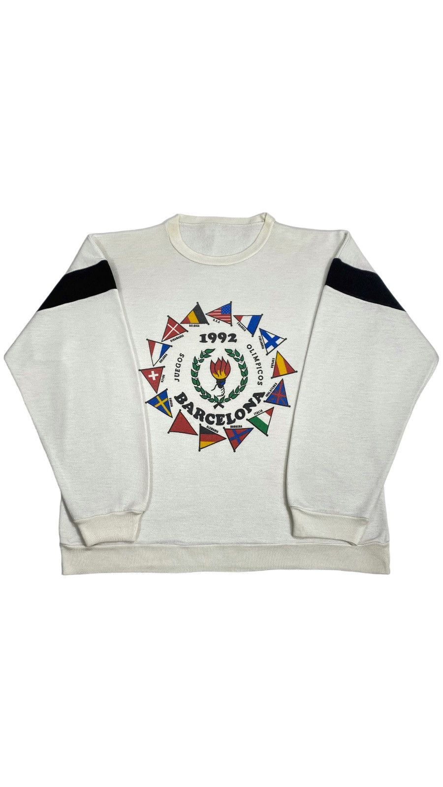 USA Olympics LASTDROP🔥 1992 Barcelona Summer Olympic Games Flags Sweater Size US L / EU 52-54 / 3 - 1 Thumbnail