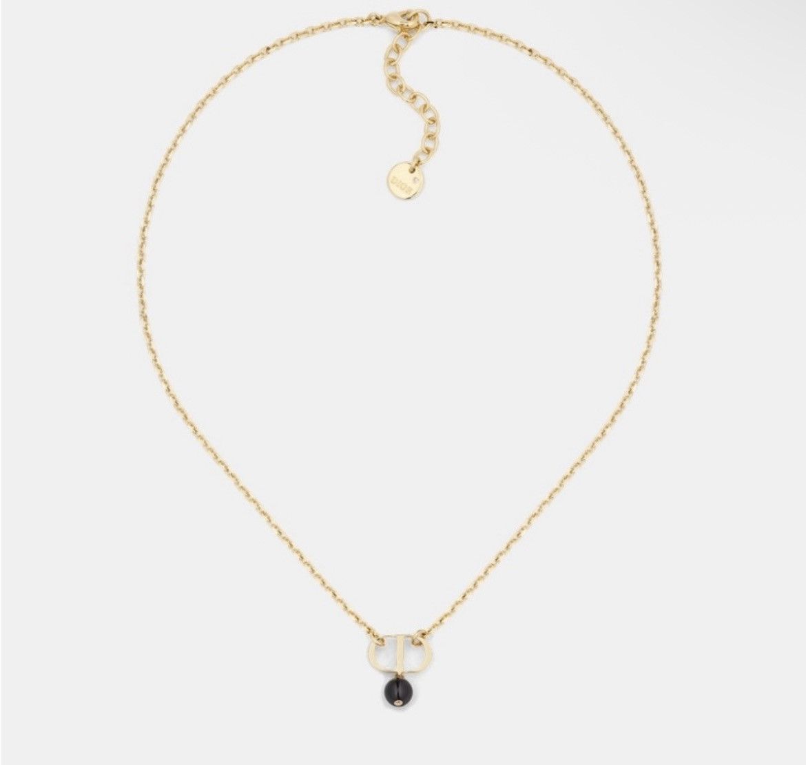Dior Christian Dior PETIT CD NECKLACE Gold-Finish Metal Size ONE SIZE - 2 Thumbnail