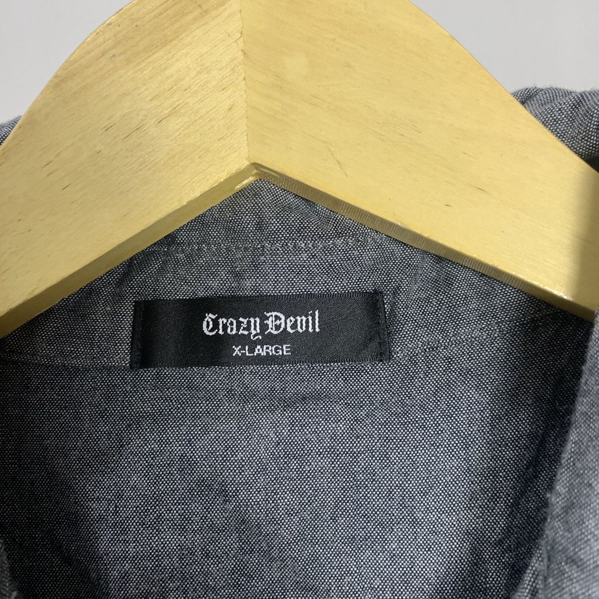If Six Was Nine × Japanese Brand × Le Grande Bleu (L.G.B.) Crazy Devil embroidery Japanese Traditional Colar shirt Size US L / EU 52-54 / 3 - 4 Thumbnail