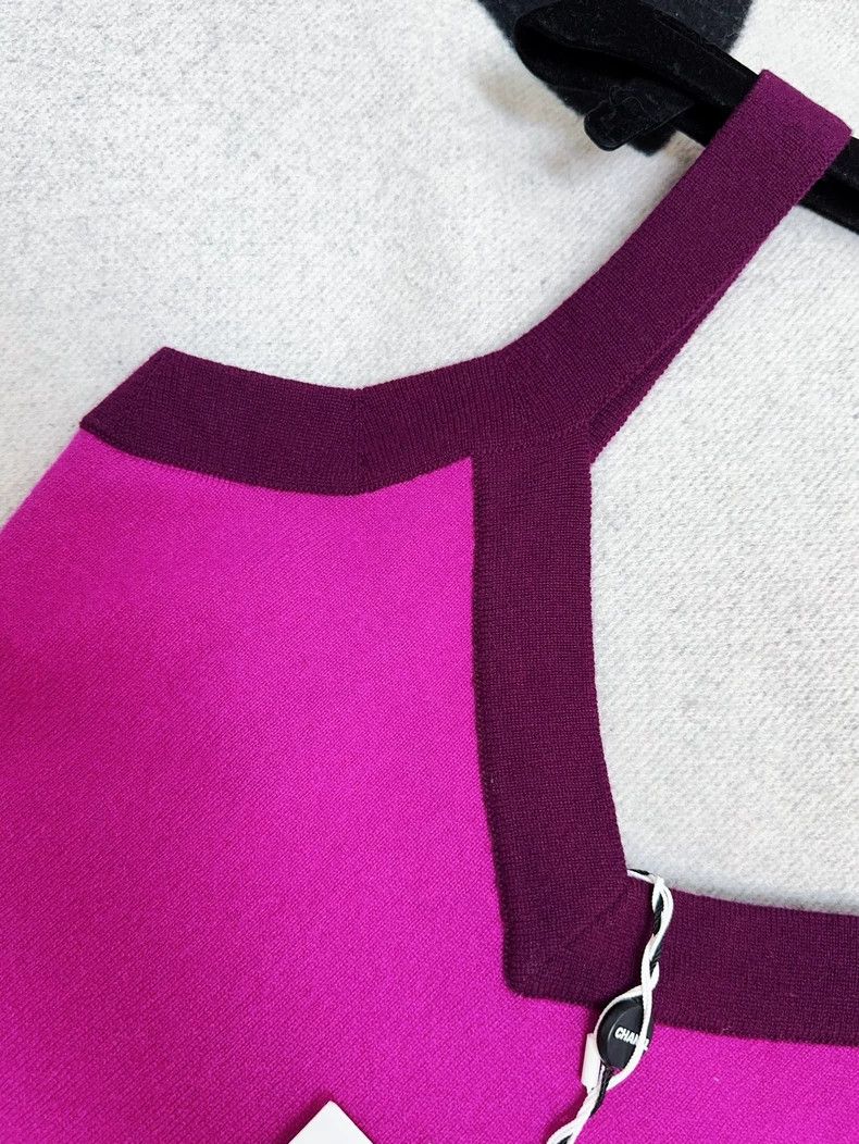 Chanel Chanel 20A Kangpeng Street Show Purple Cashmere Suspender Size XS / US 0-2 / IT 36-38 - 5 Thumbnail