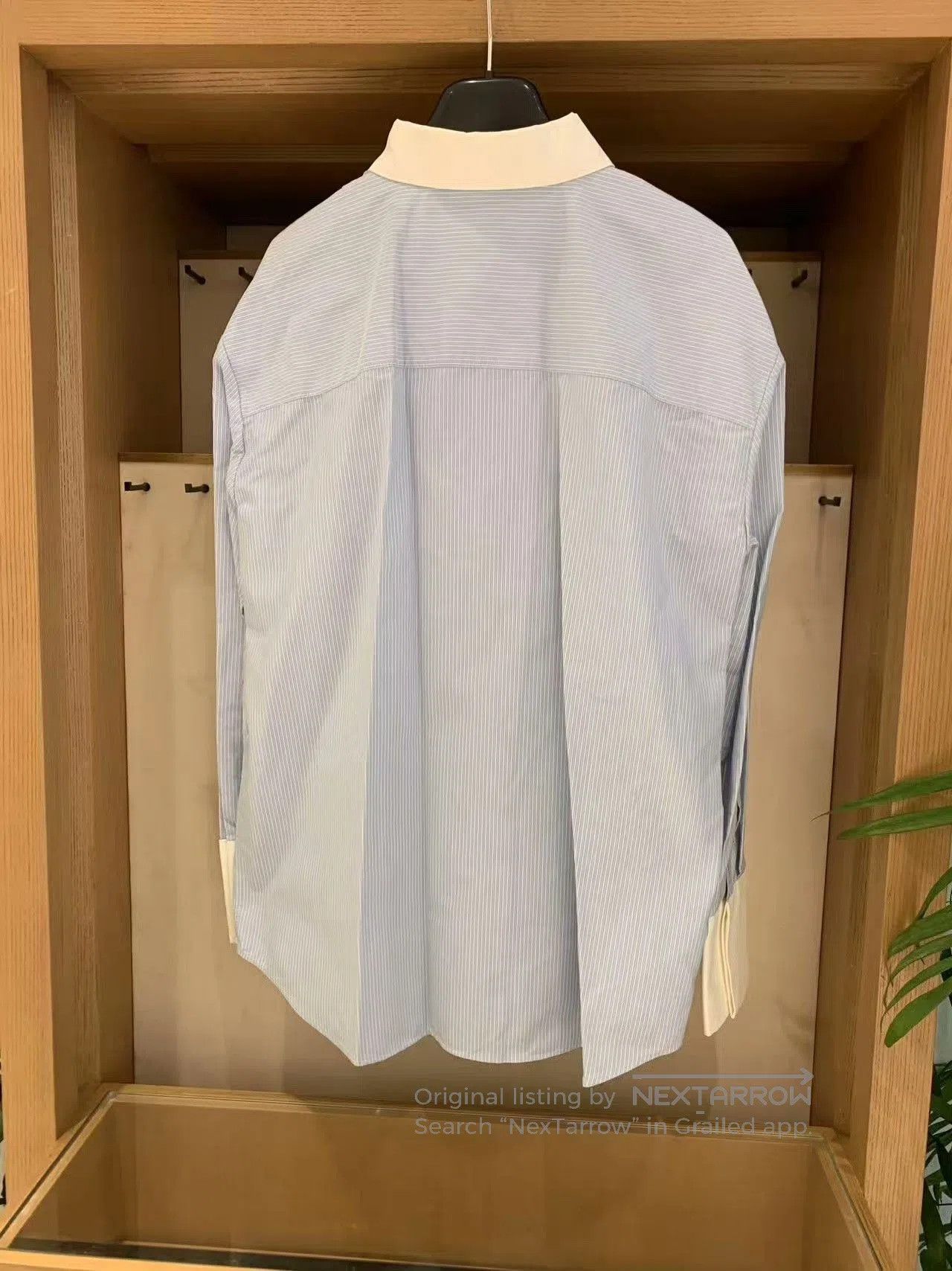 Saint Laurent Paris Saint Laurent Blue White Striped Long. Size S / US 4 / IT 40 - 2 Thumbnail