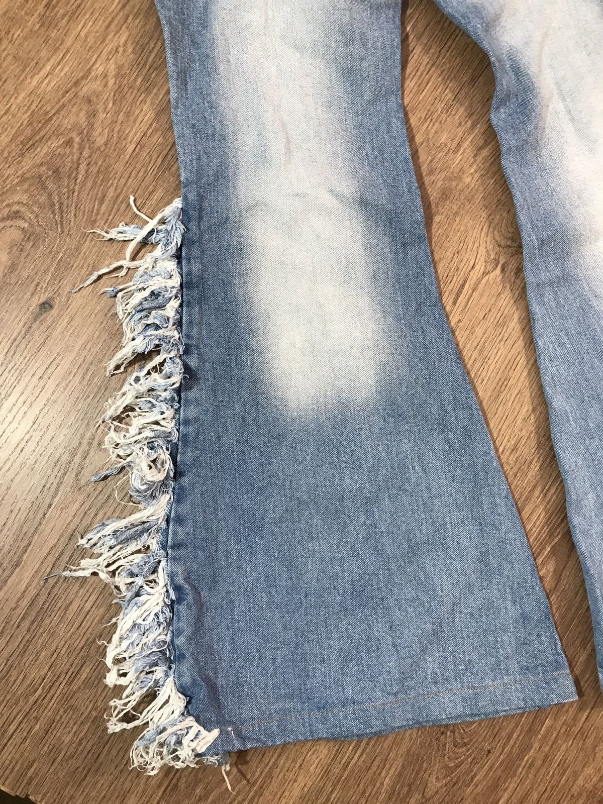Vintage Vintage Big Flare Denim Pants Jeans Size 29" - 13 Thumbnail