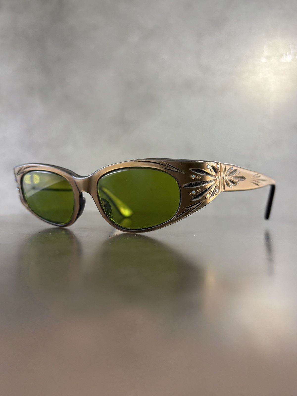 American Optical × Other × Vintage 1960s Cat Eye Sunglasses MCM Vintage Rhinestone France Mod Size ONE SIZE - 2 Thumbnail