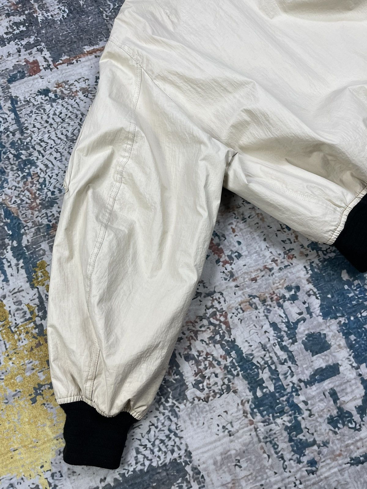 Vintage Vintage Spats White Poly Plastic Reversible Bombers Size US M / EU 48-50 / 2 - 6 Thumbnail