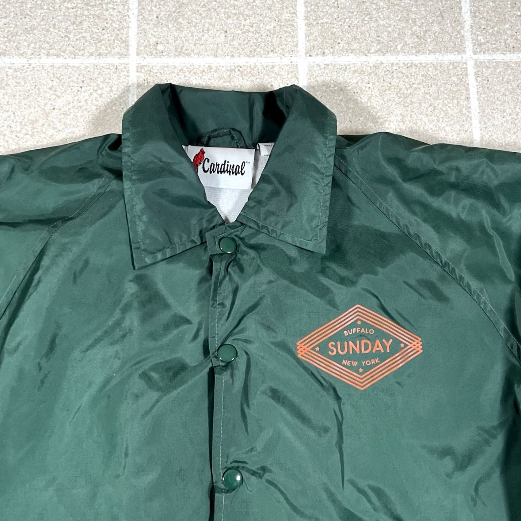 Coach VINTAGE Cardinal Jacket Sundays Skate shop Buffalo Ny Size M Men Nylon Green Windbreaker Jacket Size US M / EU 48-50 / 2 - 3 Thumbnail