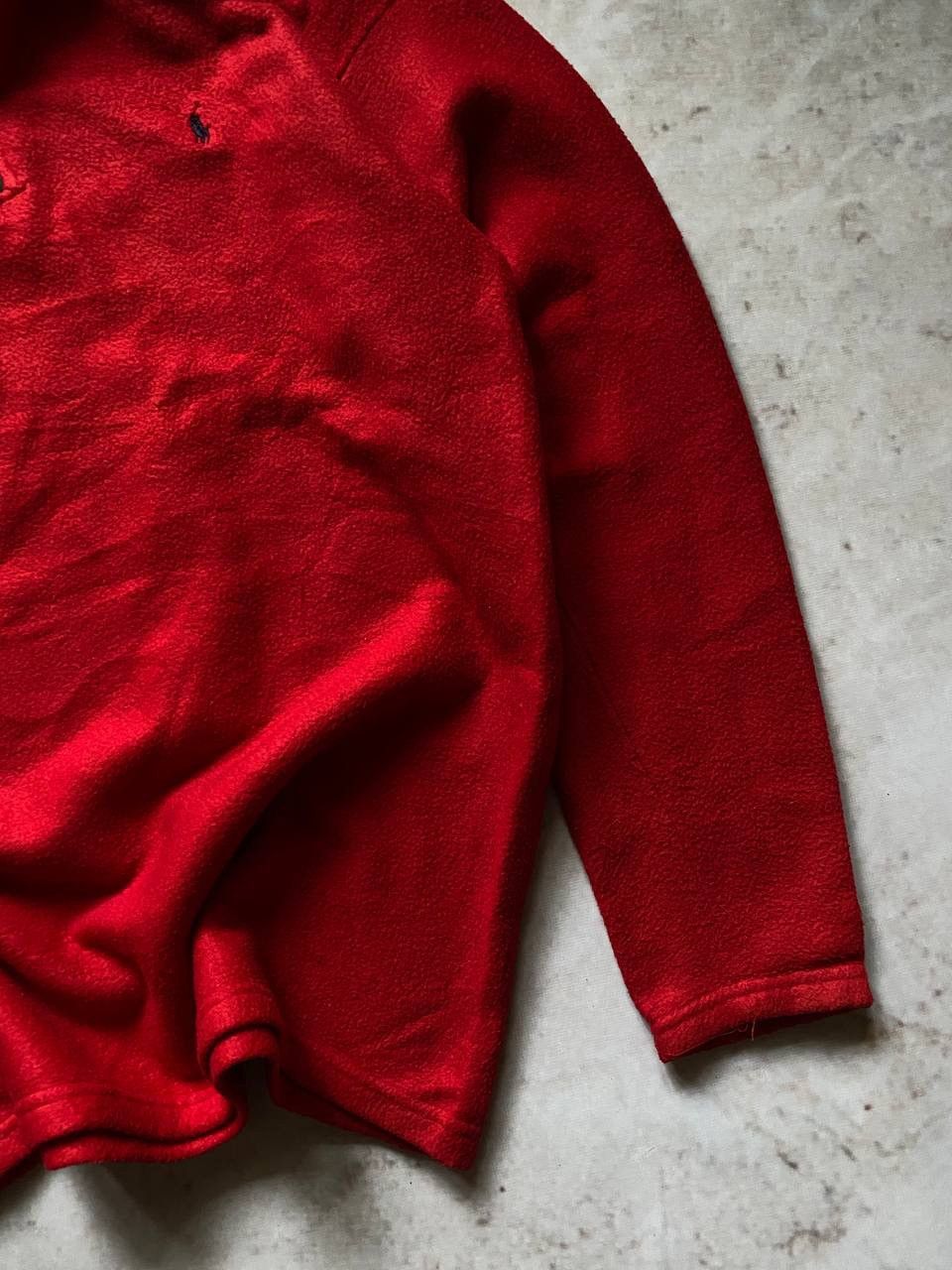 Polo Ralph Lauren × RRL Ralph Lauren Vintage Polo Ralph Lauren 1/4 Zip Fleece Jacket made in USA Size US XL / EU 56 / 4 - 3 Thumbnail