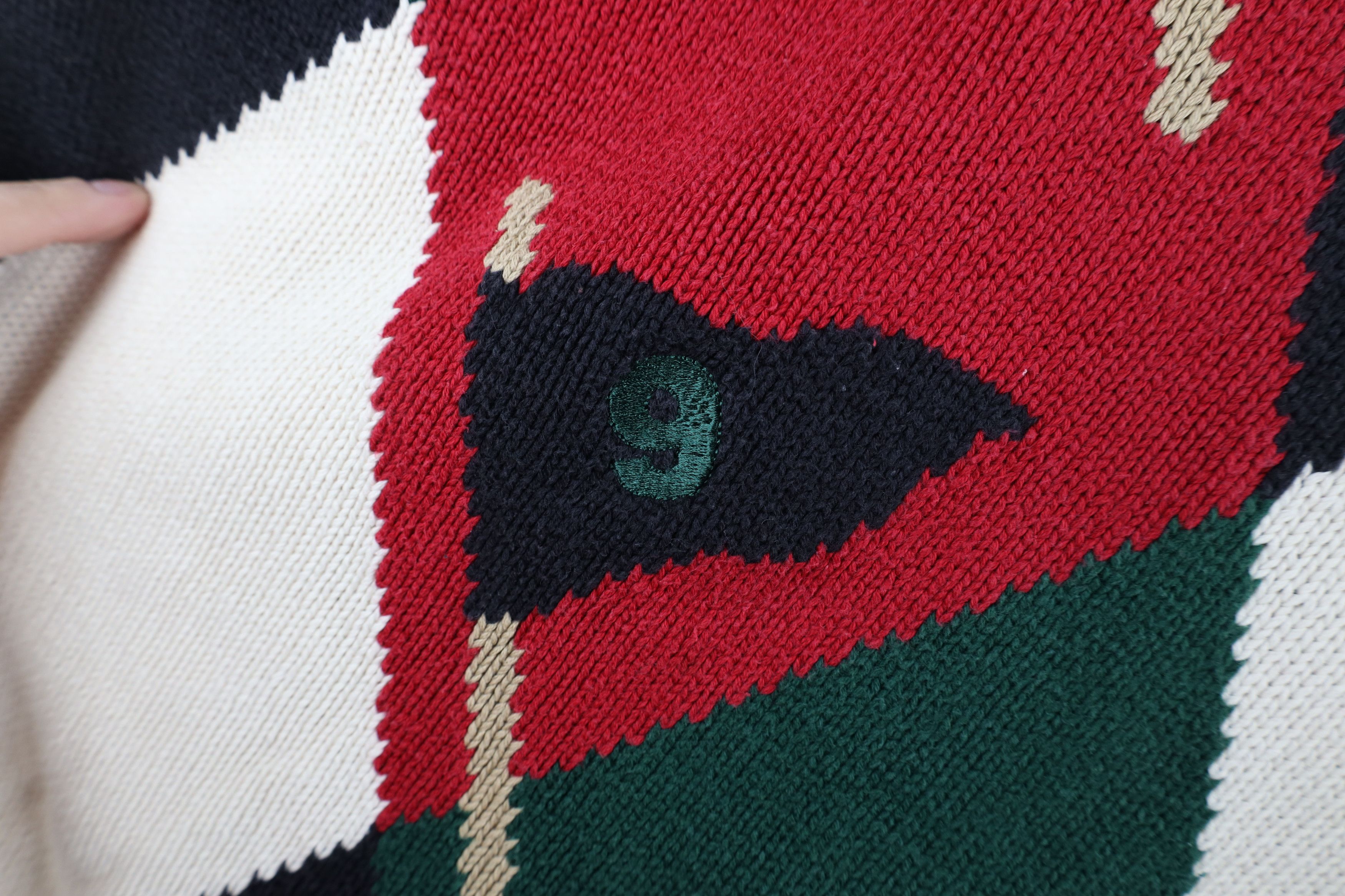 Vintage Vintage 90s Streetwear Golfing Golf Knit Sweater Cotton Size US XL / EU 56 / 4 - 8 Thumbnail