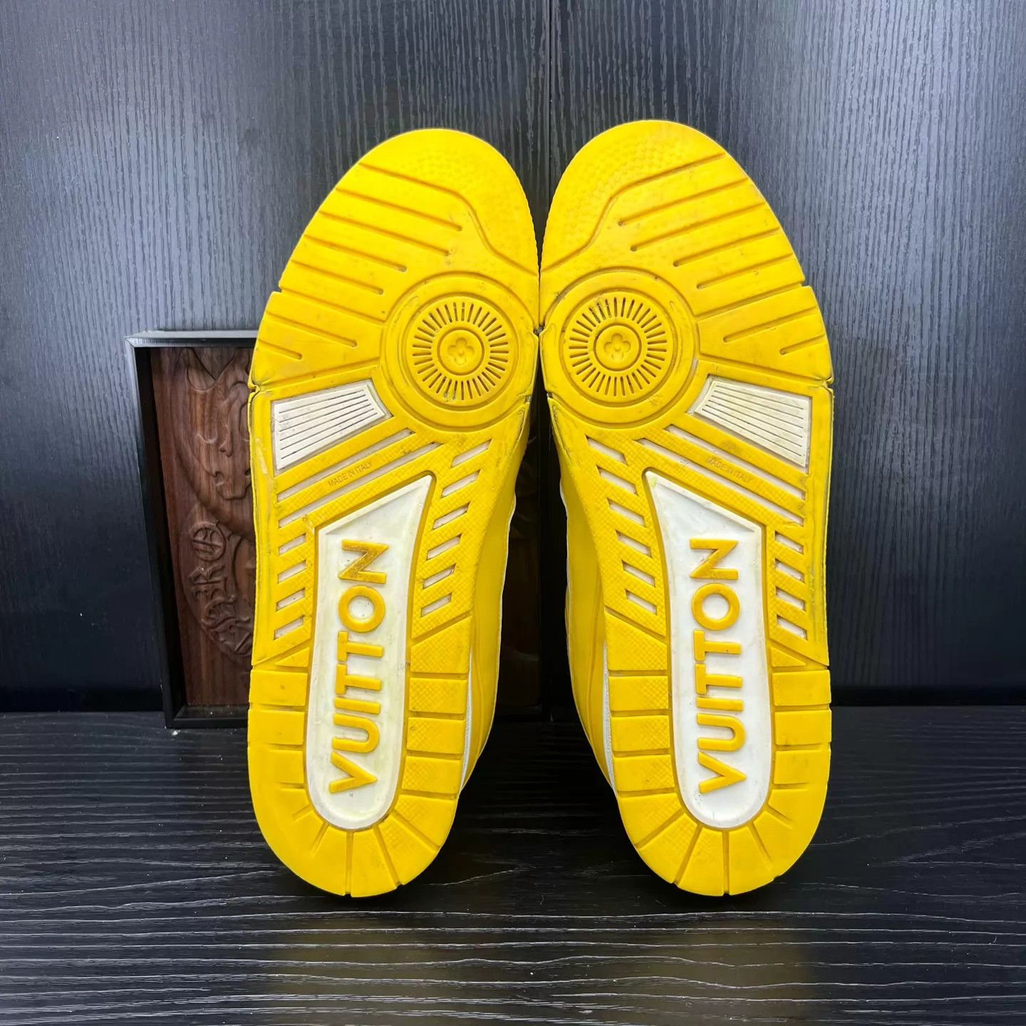 Louis Vuitton LV Trainer White Yellow 44 Size US 11 / EU 44 - 6 Thumbnail