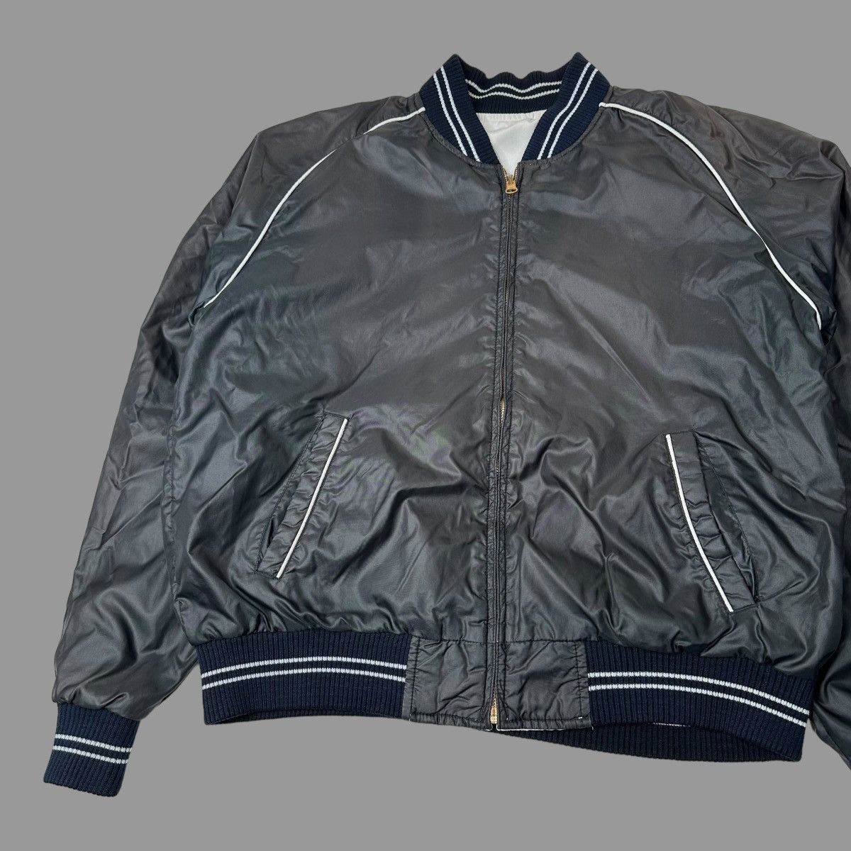 Vintage Vintage reversible bomber jacket Size US L / EU 52-54 / 3 - 3 Thumbnail