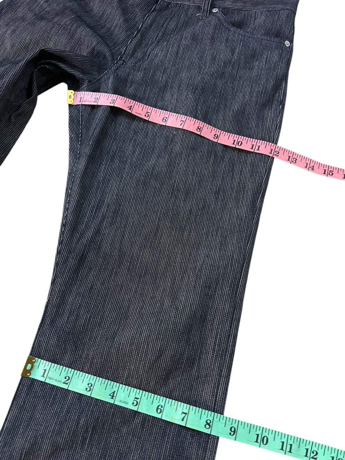 If Six Was Nine × Takeo Kikuchi × Tornado Mart VINTAGE TAKEO KIKUCHI STRIPE JEANS VERY RARE Size US 32 / EU 48 - 12 Thumbnail