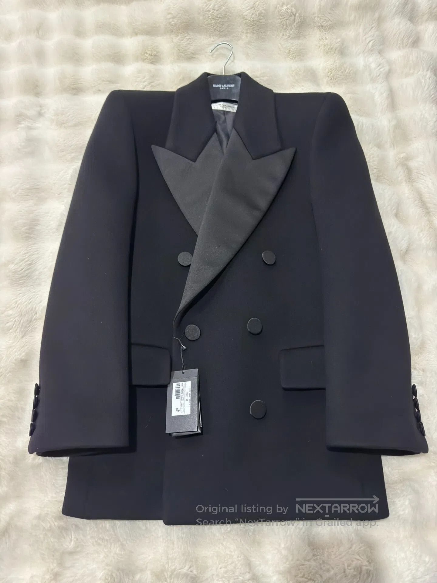 Saint Laurent Paris Saint Laurent Paris Smoking Double-Breasted Wool Coat| Size US S / EU 44-46 / 1 - 1 Thumbnail