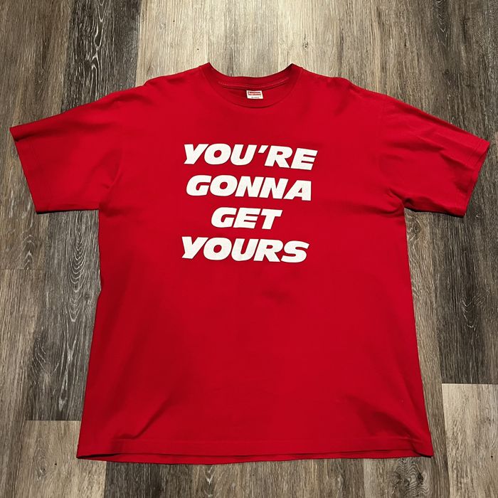 Supreme Supreme Public Enemy You're gonna get yours tee | Grailed