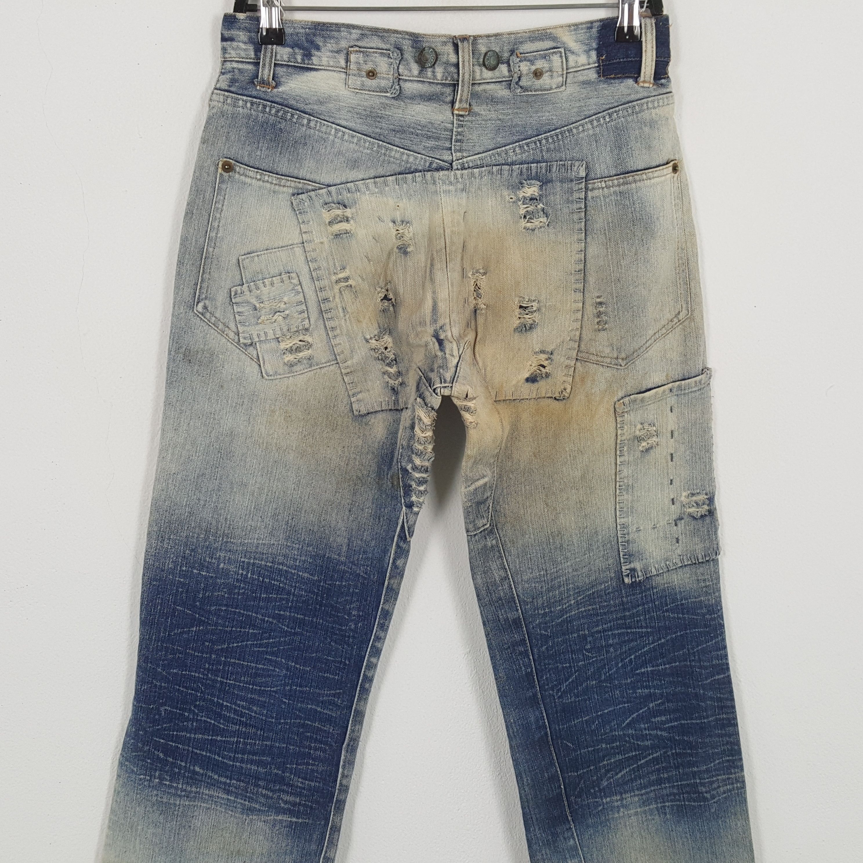 Satisfy × Vintage SATISFY Patchwork Style Fashion Rock Punk Design Jeans Size US 30 / EU 46 - 5 Thumbnail
