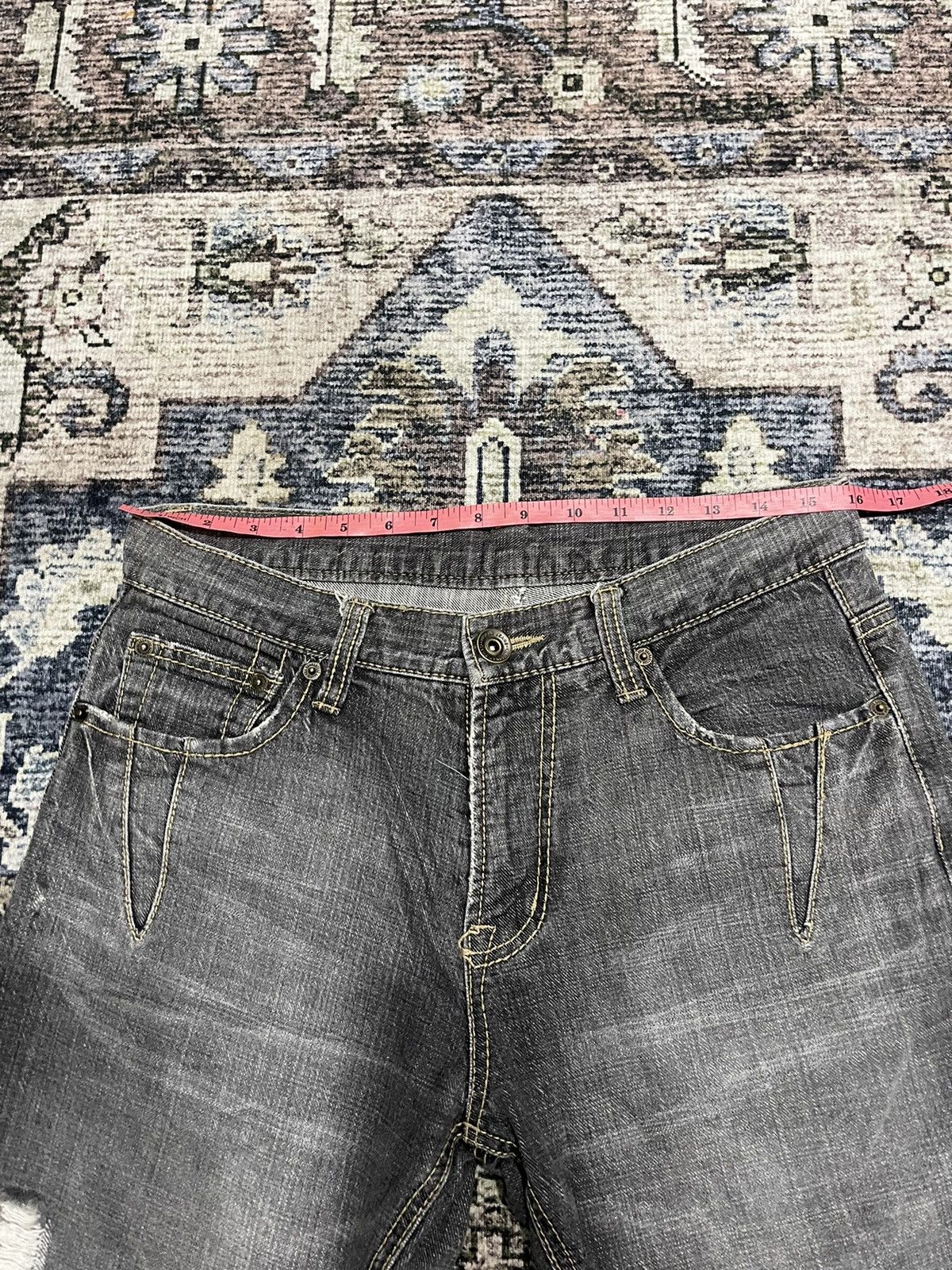 If Six Was Nine × PPFM × Vintage Vintage PPFM Curve Denim Pants Size US 32 / EU 48 - 11 Thumbnail