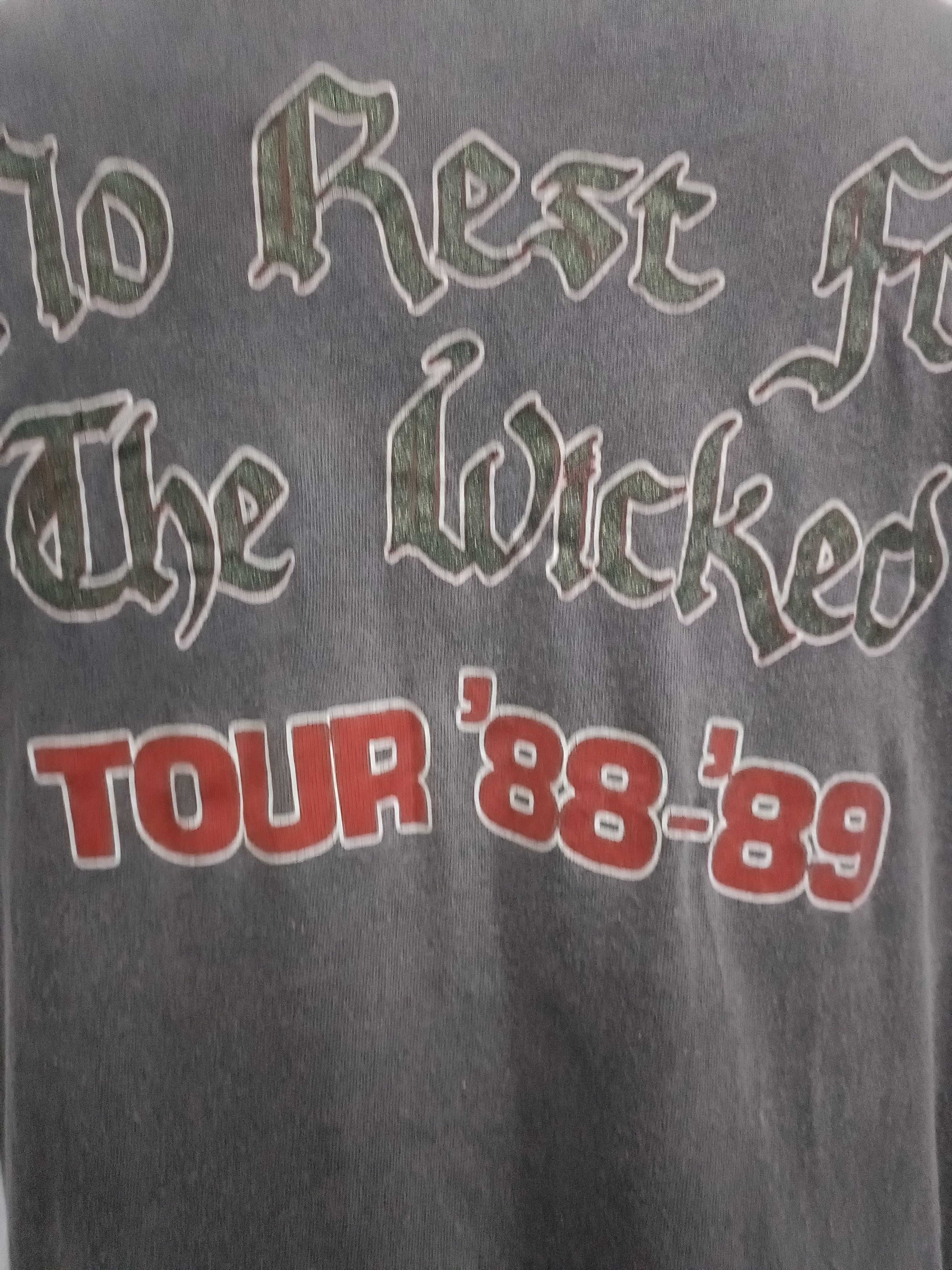 Vintage Vintage Ozzy Osbourne Tour 88'-89' No Rest For The Wicked Size US XL / EU 56 / 4 - 7 Thumbnail